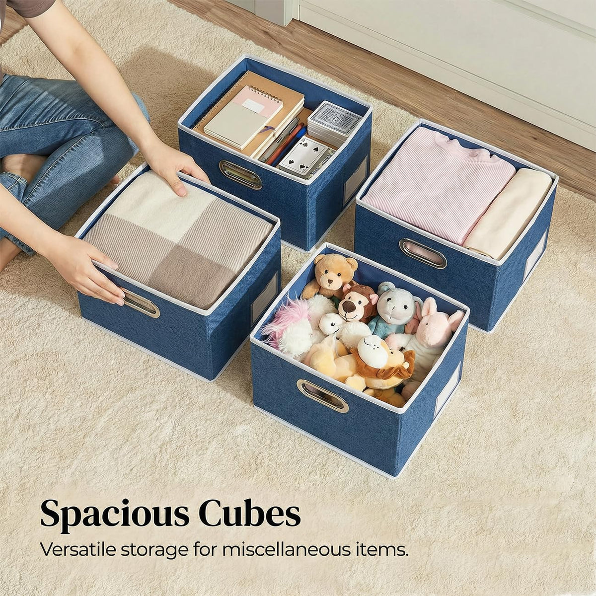 Storage Bins with Lids [3 (3 Count)