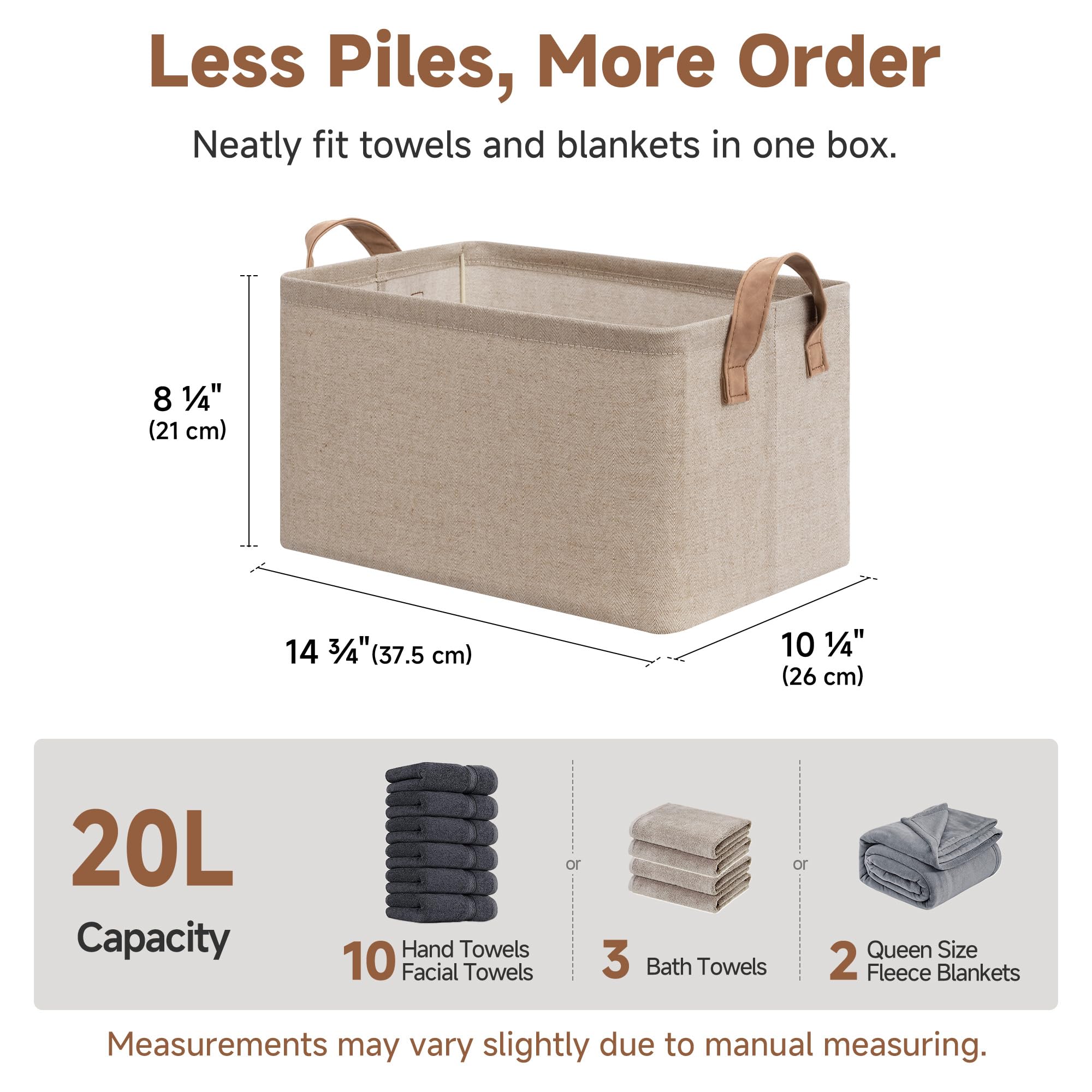 Storage Bins Storage Baskets (2 Count)