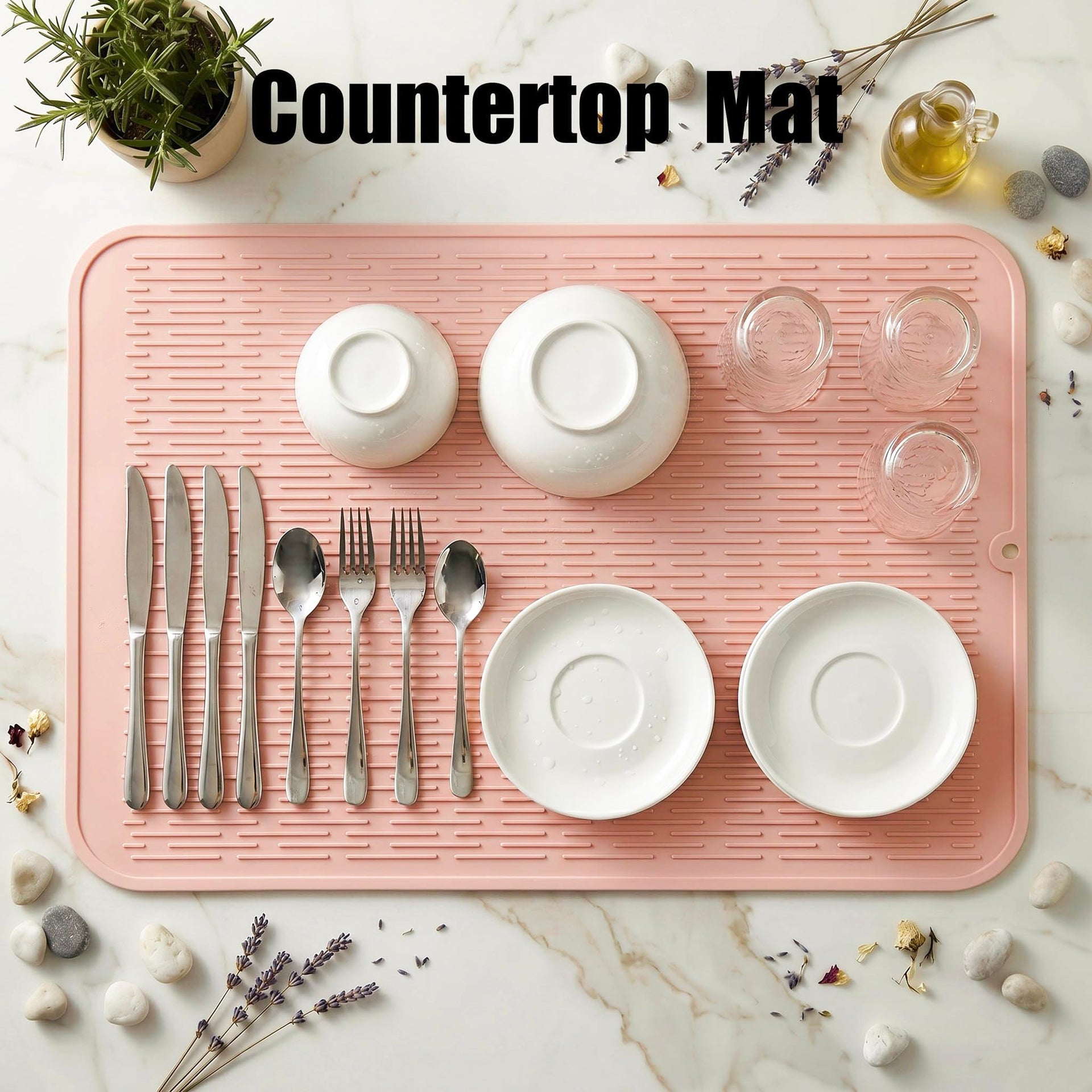Silicone Dish Drying Mat for Multiple Usage