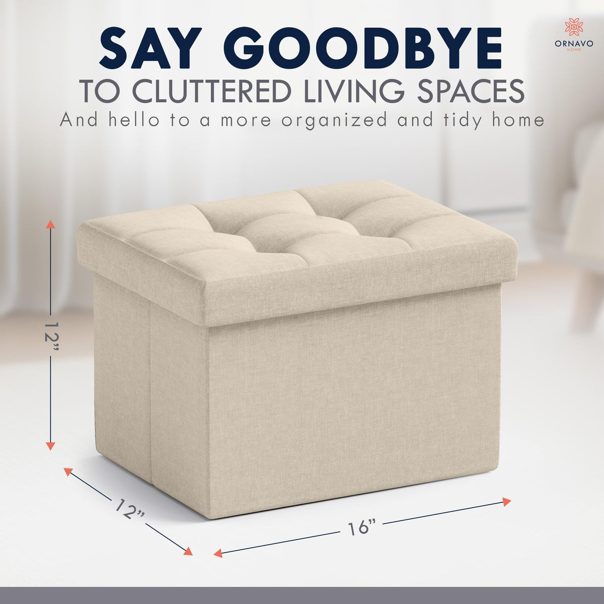 Small Rectangle Ottoman Set of 2 (2 Count)