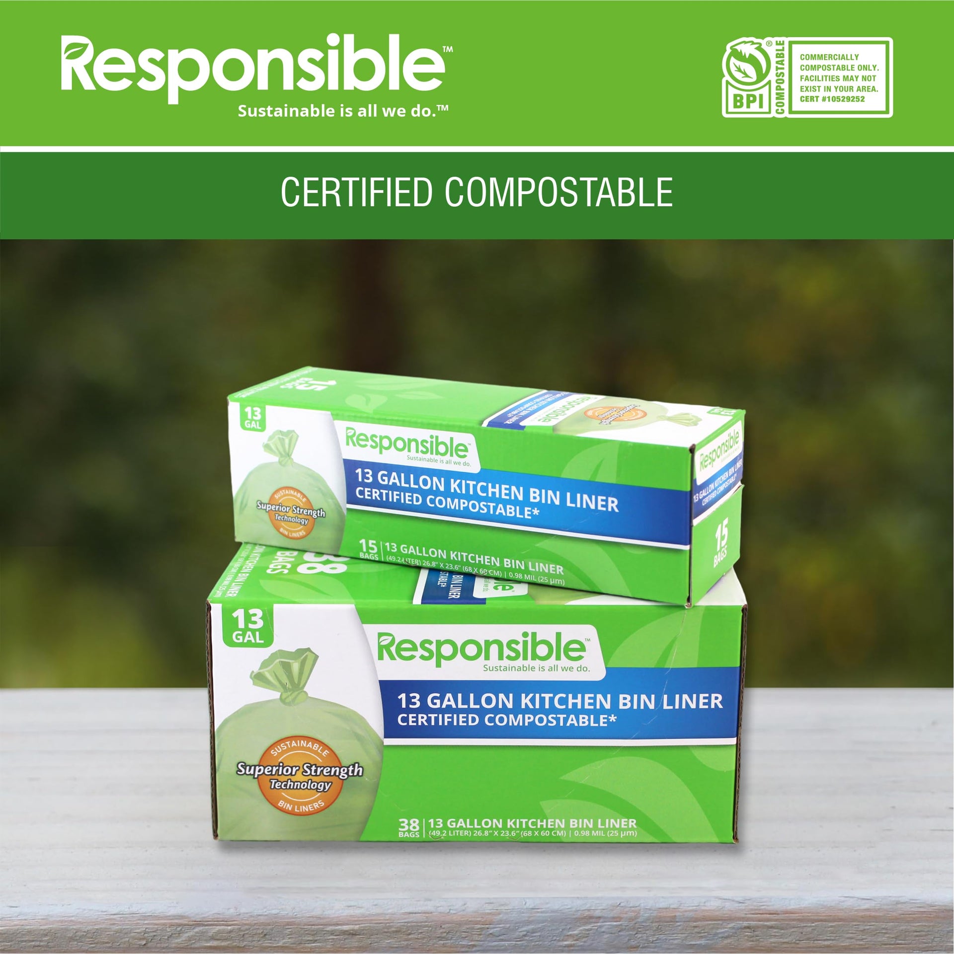 Kitchen Bin Liners (42 Count)