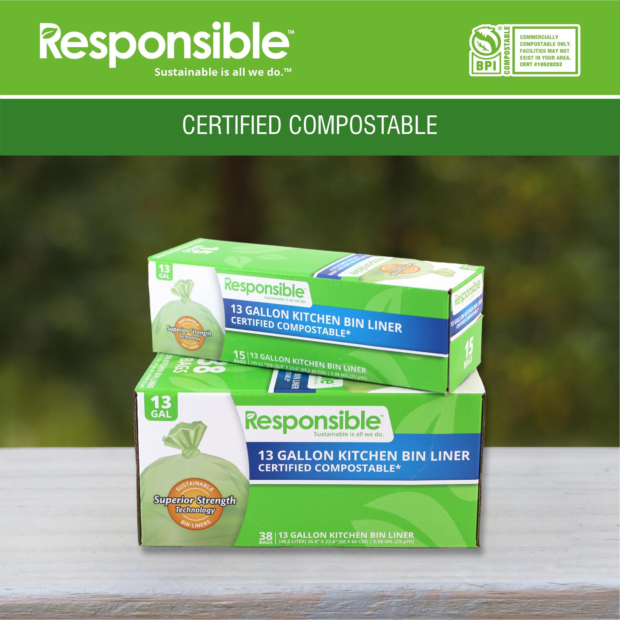 Kitchen Bin Liners (42 Count)
