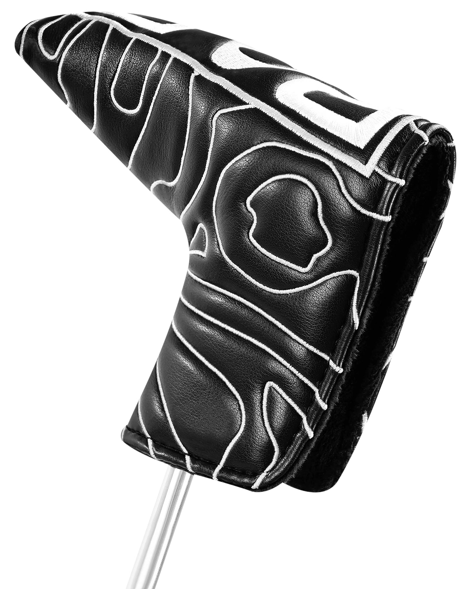 Golf Blade Putter Cover Headcover Club Protector Par Putter Head Covers Magnetic Bar Closure for Scotty Cameron Taylormade Odyssey Black Color