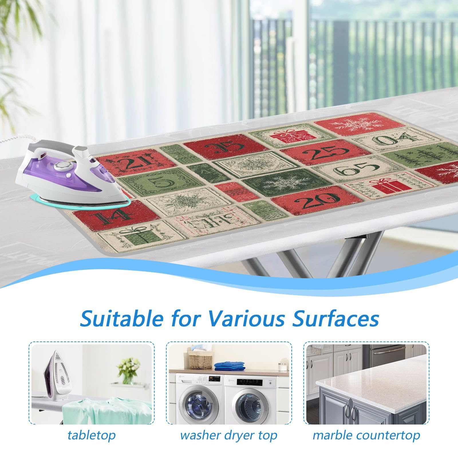 Ironing Mat Portable Ironing Pad Ironing Blanket for Table Top Heat Resistance Double