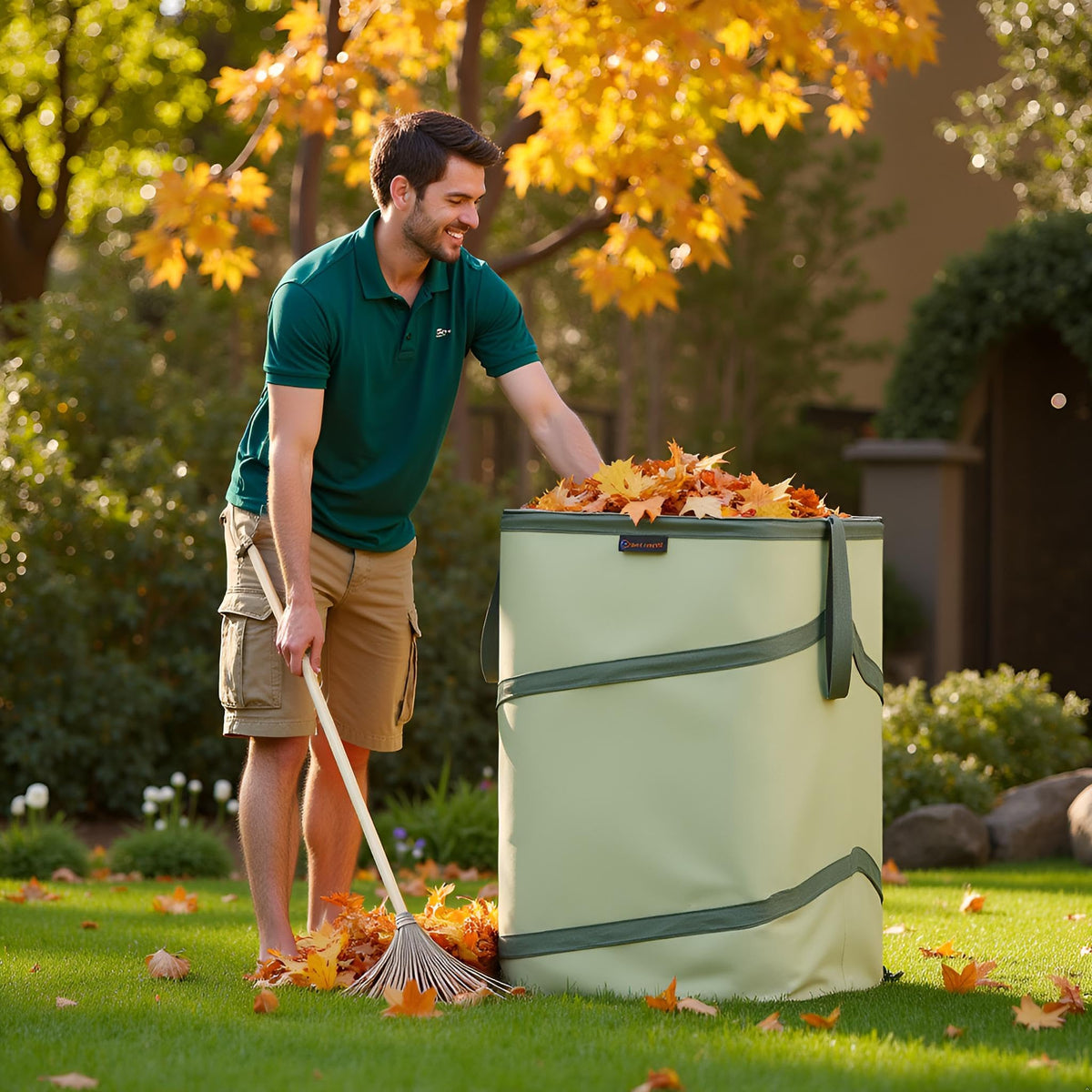 46 Gallon Square Collapsible Yard Waste Containers