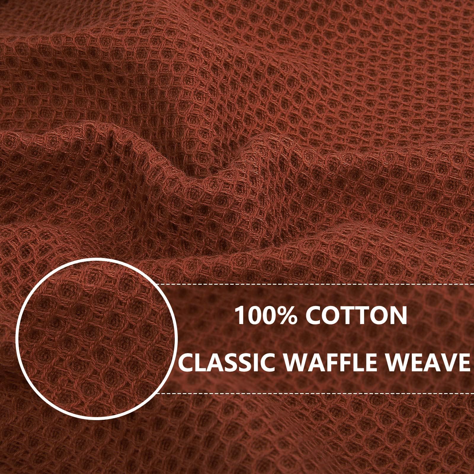 100% Cotton Waffle Weave Kitchen Dish Cloths 18 (18 Count)