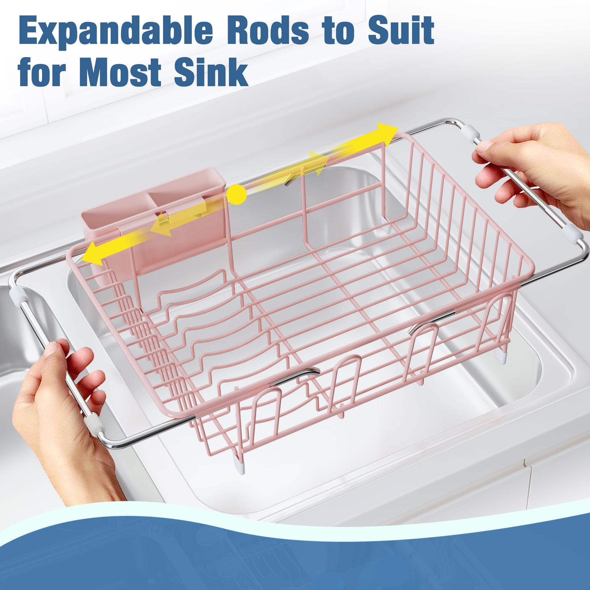 Pink in Sink Dish Drying Rack