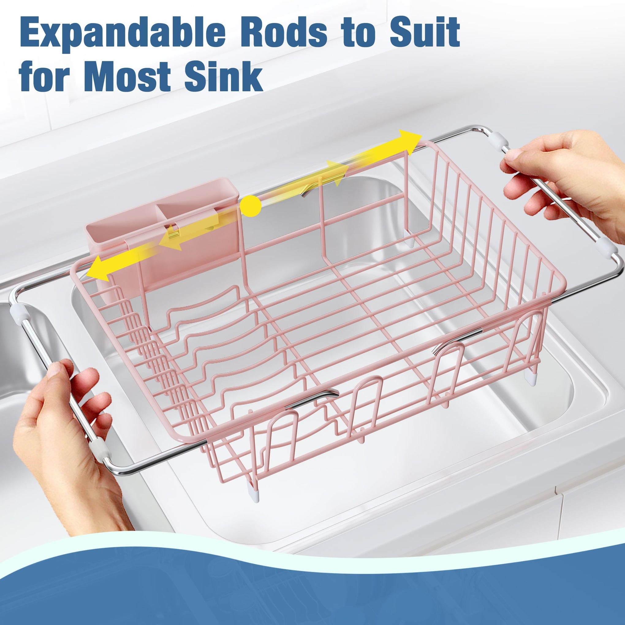 Pink in Sink Dish Drying Rack