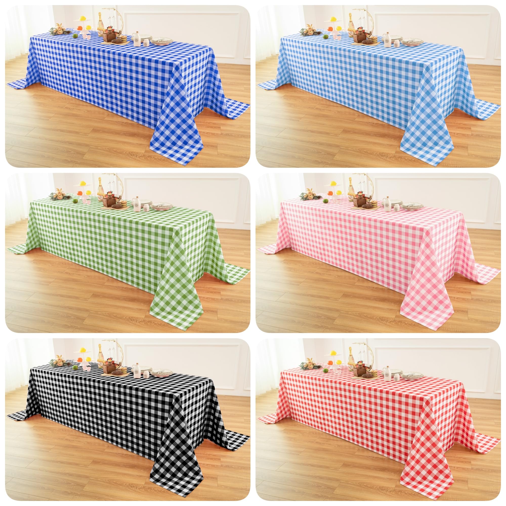 Classic Gingham Buffalo Tablecloth Fabric