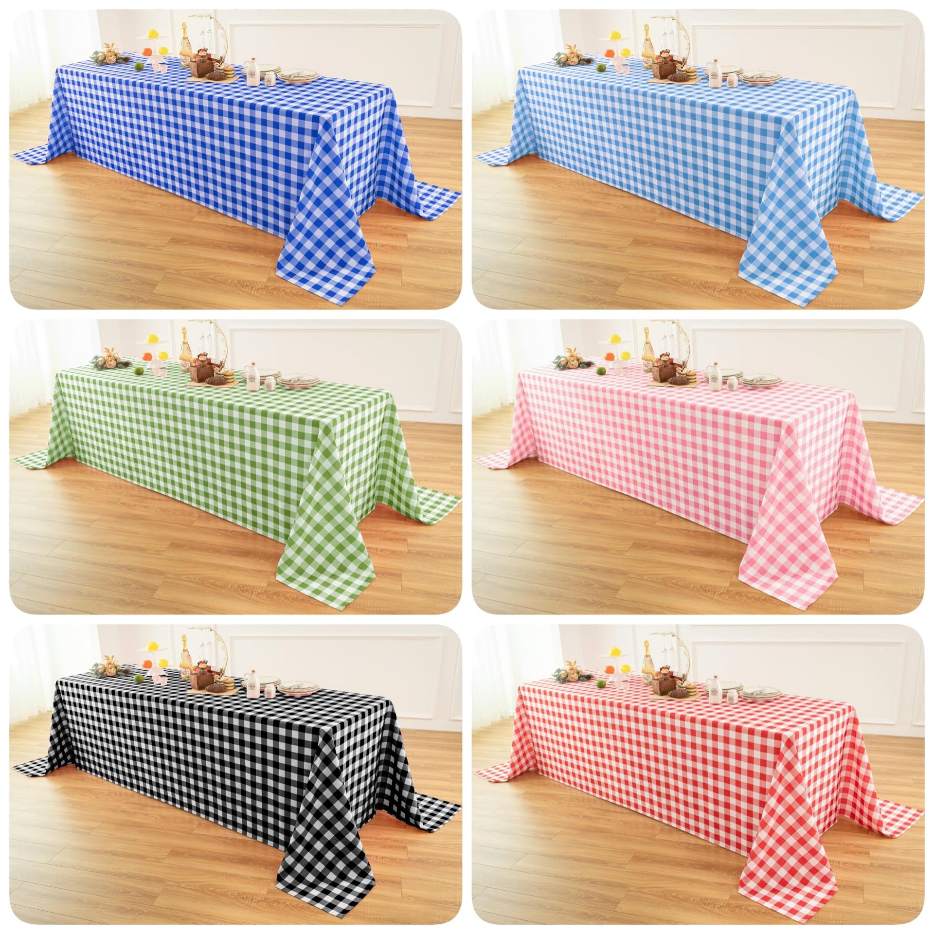 Classic Gingham Buffalo Tablecloth Fabric