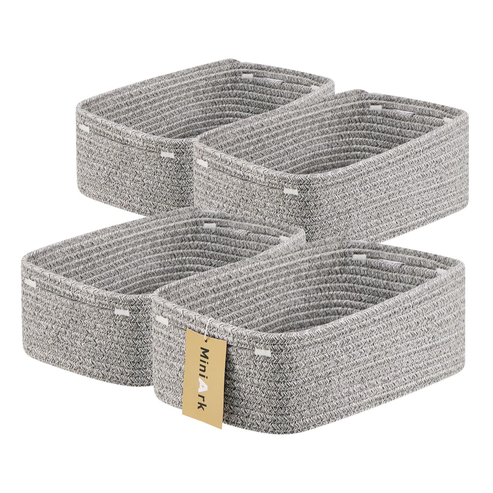 Small Storage Baskets for Organizing (4 Count)