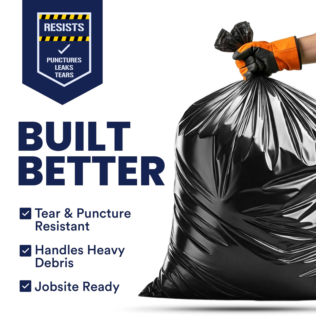 Contractor Trash Bags 33 Gallon (50 Count)