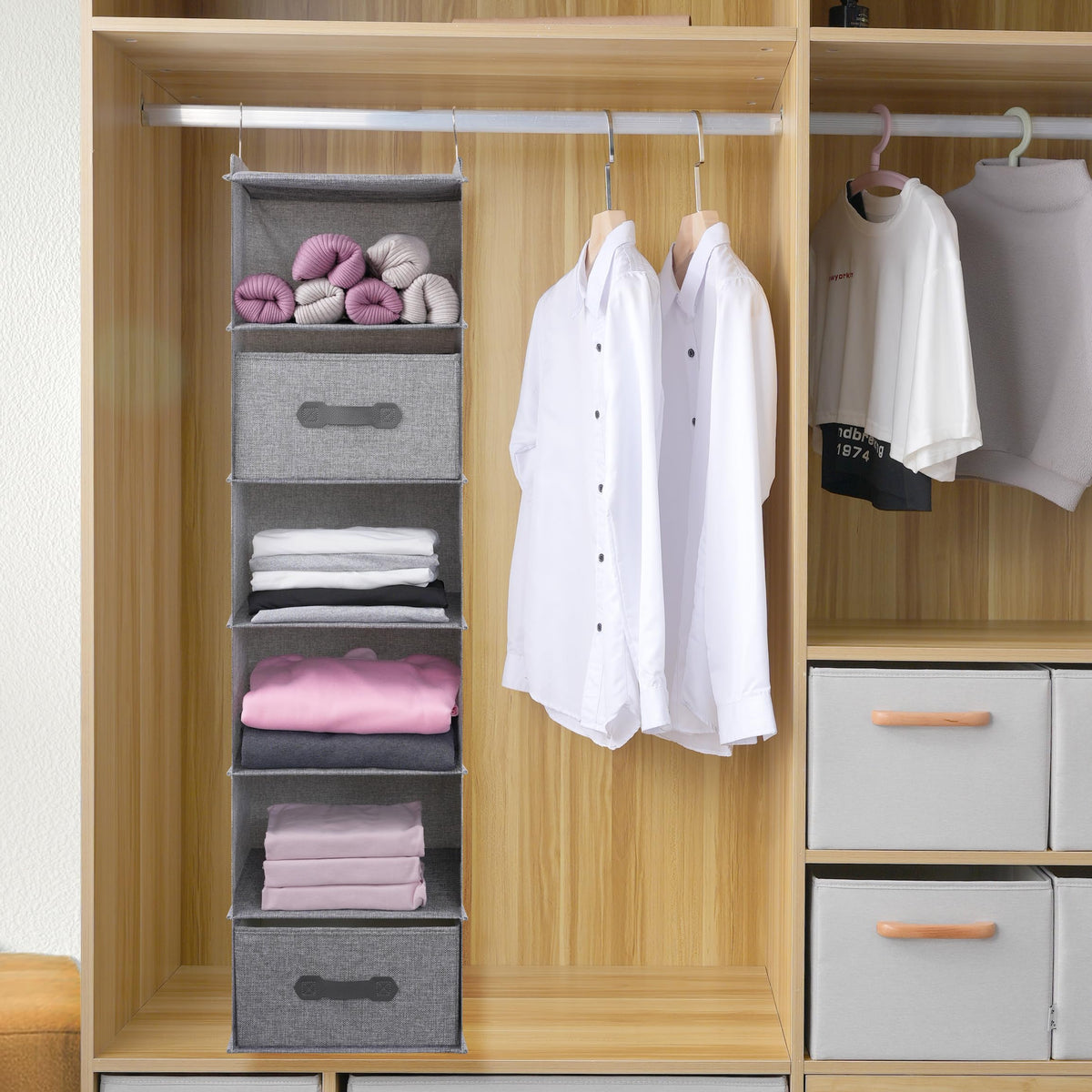 Large Hanging Sweater Organizer for Closet