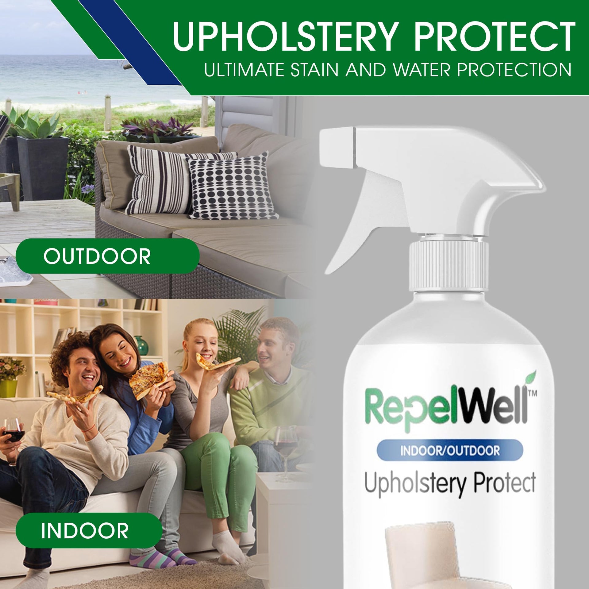 Non Toxic Fabric Protector Spray for Upholstery & Furniture (24 Fl Oz)
