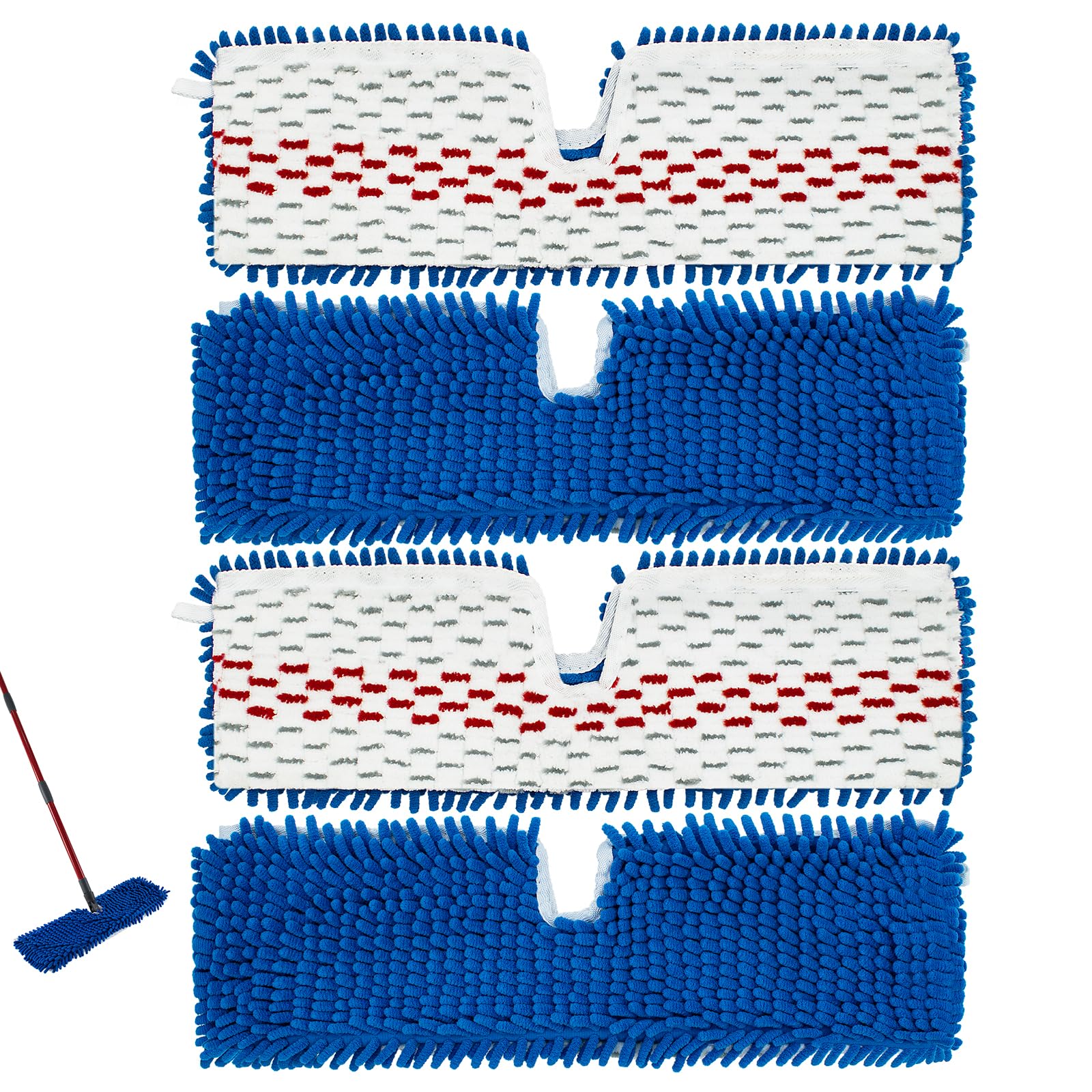 4 Pack Mop Replace Head for Ocedar Hardwood Floor'n More 3 (4 Count)