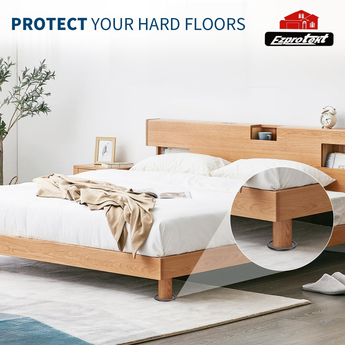 4" Round Non Slip Furniture Pads to Prevent Floor Scratches (16 Count)