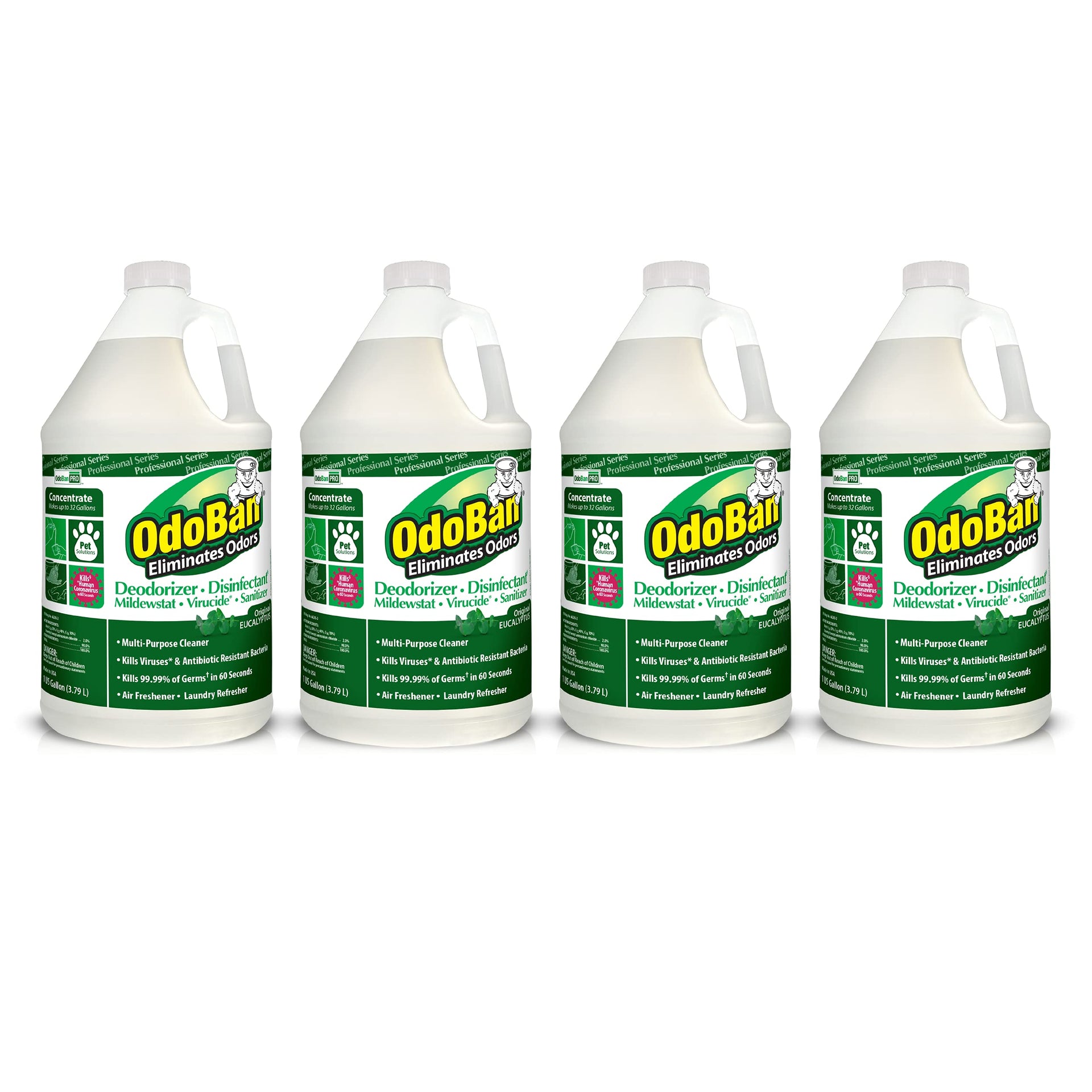 Professional Disinfectant and Odor Eliminator Concentrate (4 Count)