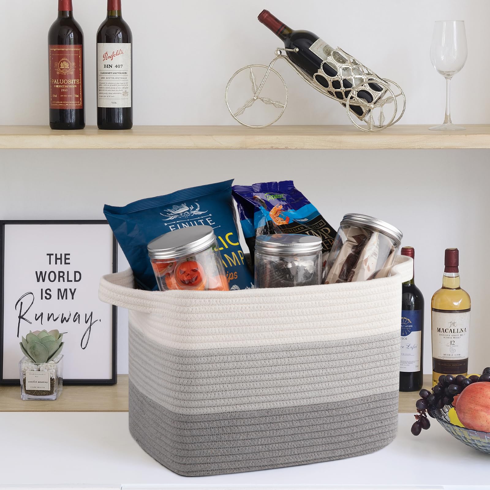 Storage Baskets for Organizing (3 Count)