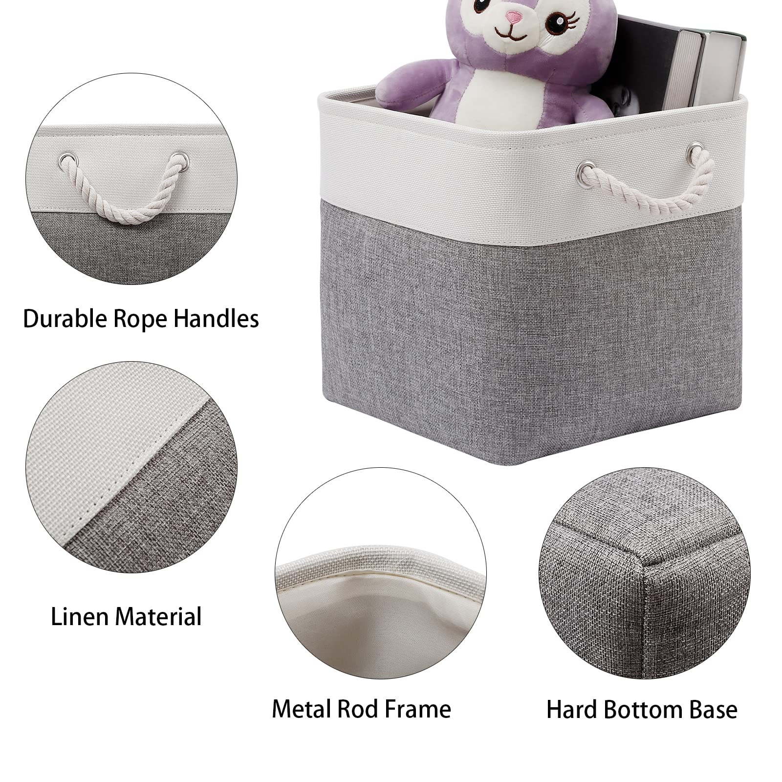 Cube Storage Bins (6 Count)