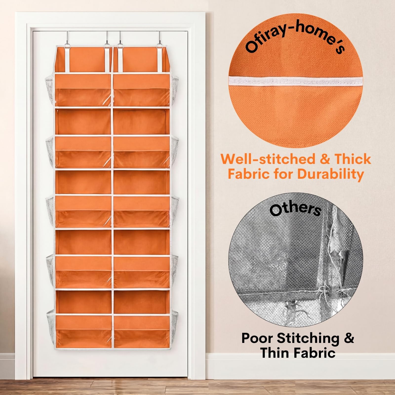 Over The Door Organizer 5 Tiers