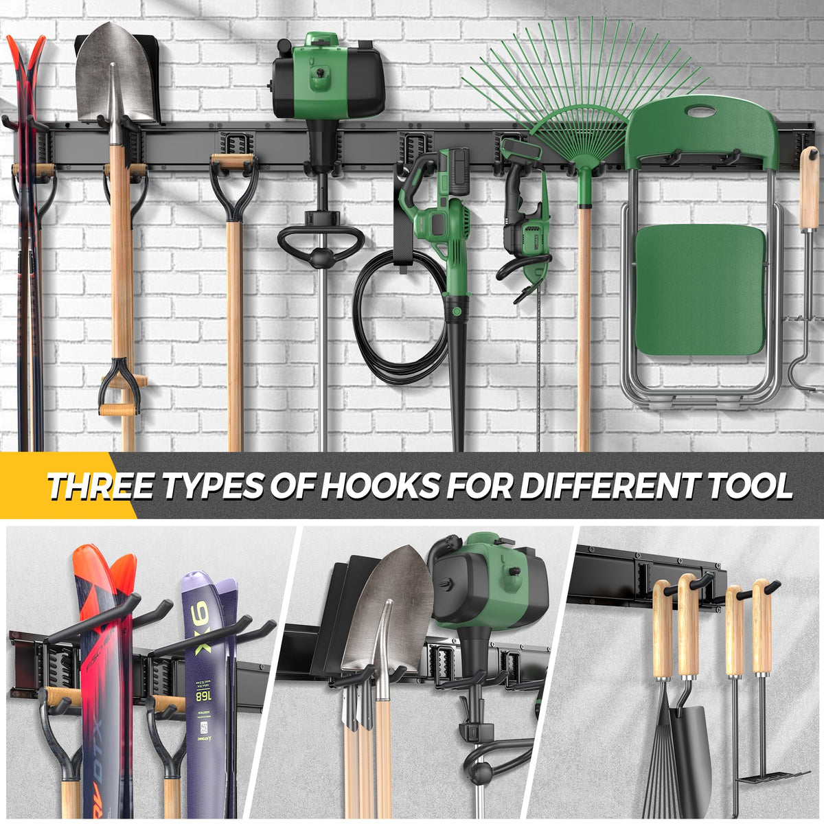 66" Garage Tool Organizer Wall Mount