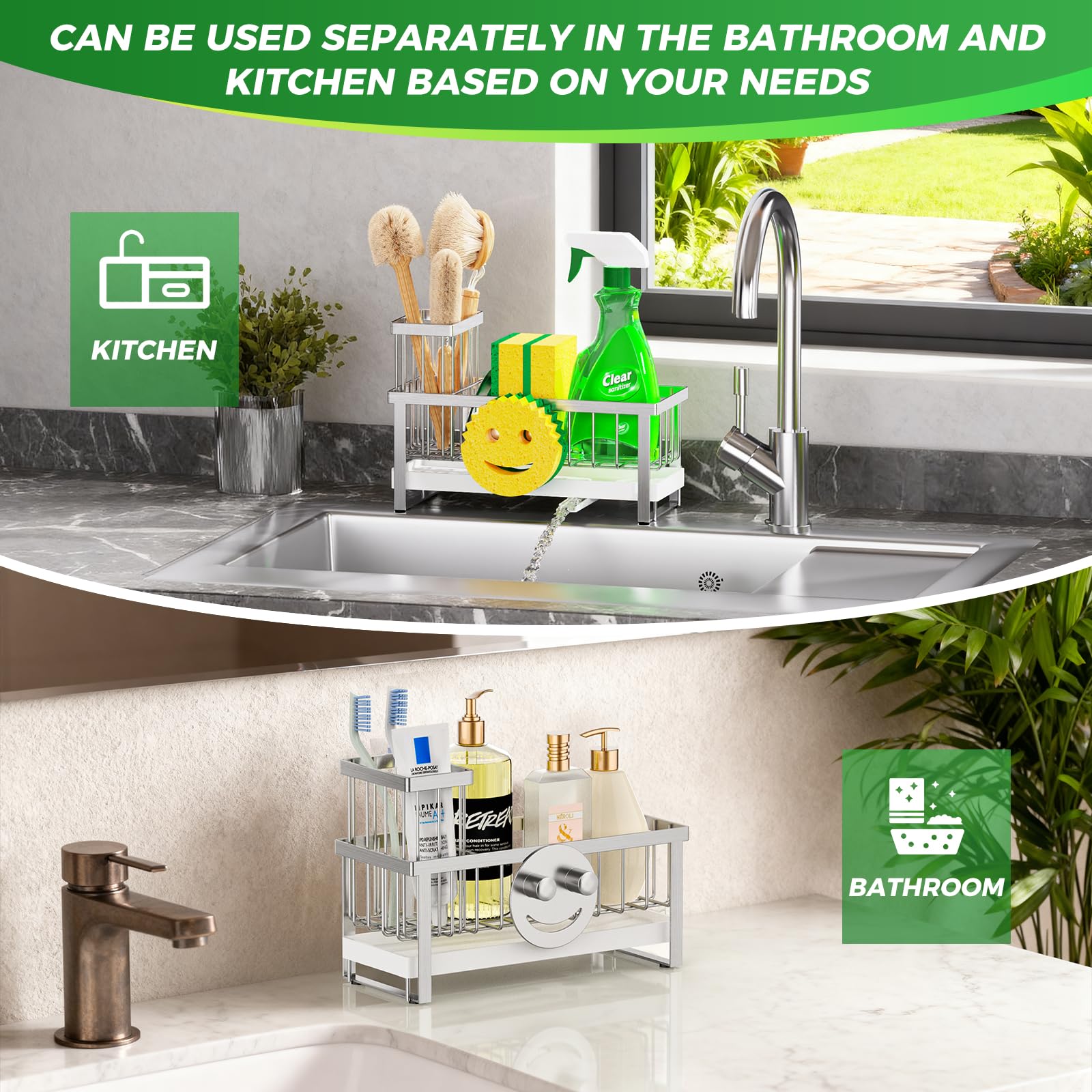 Sponge Holder for Kitchen Sink