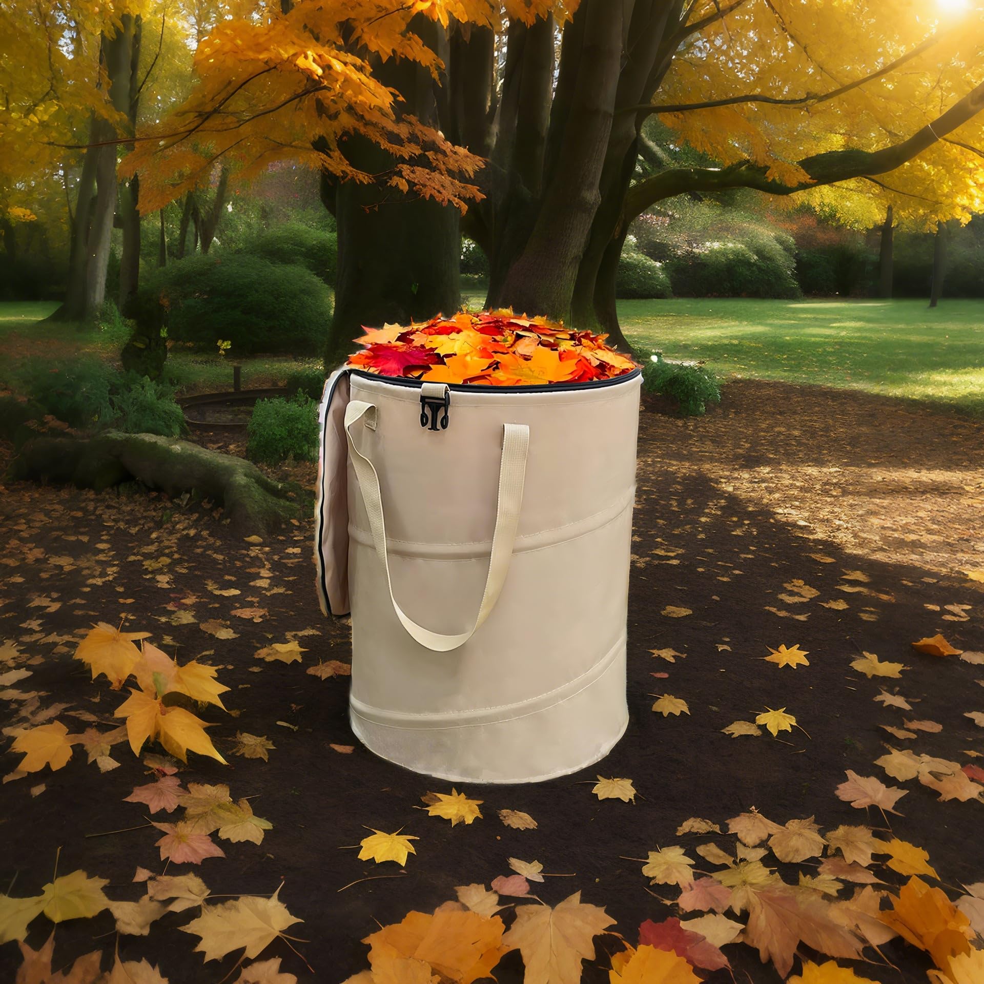Collapsible Trash Can with Lid
