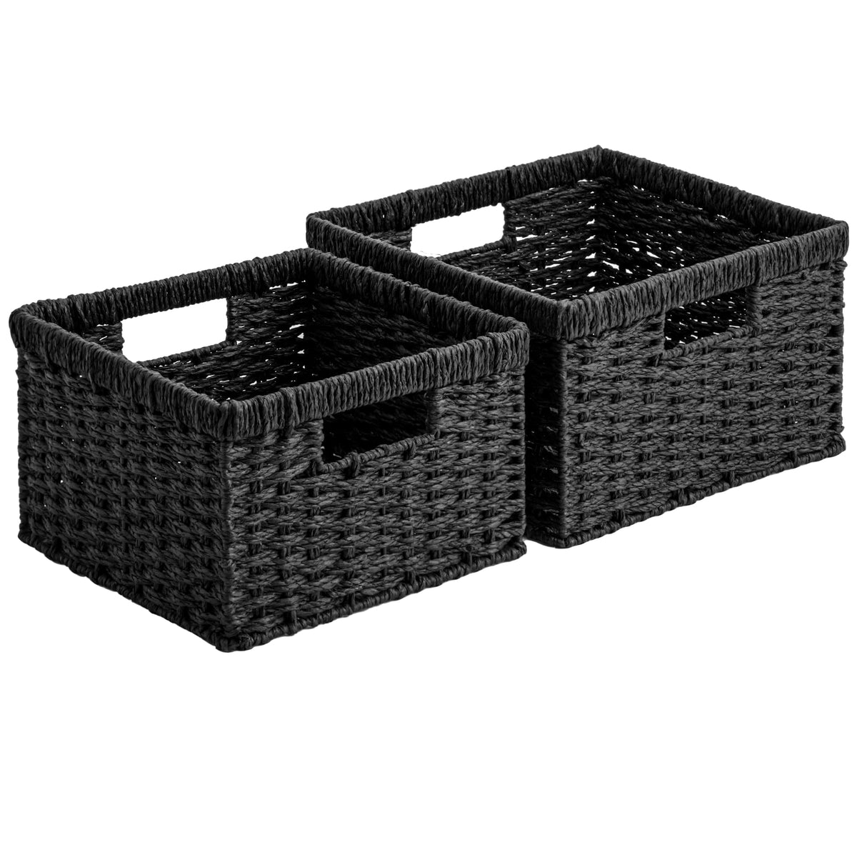 Wicker Baskets with Handles (2 Count)