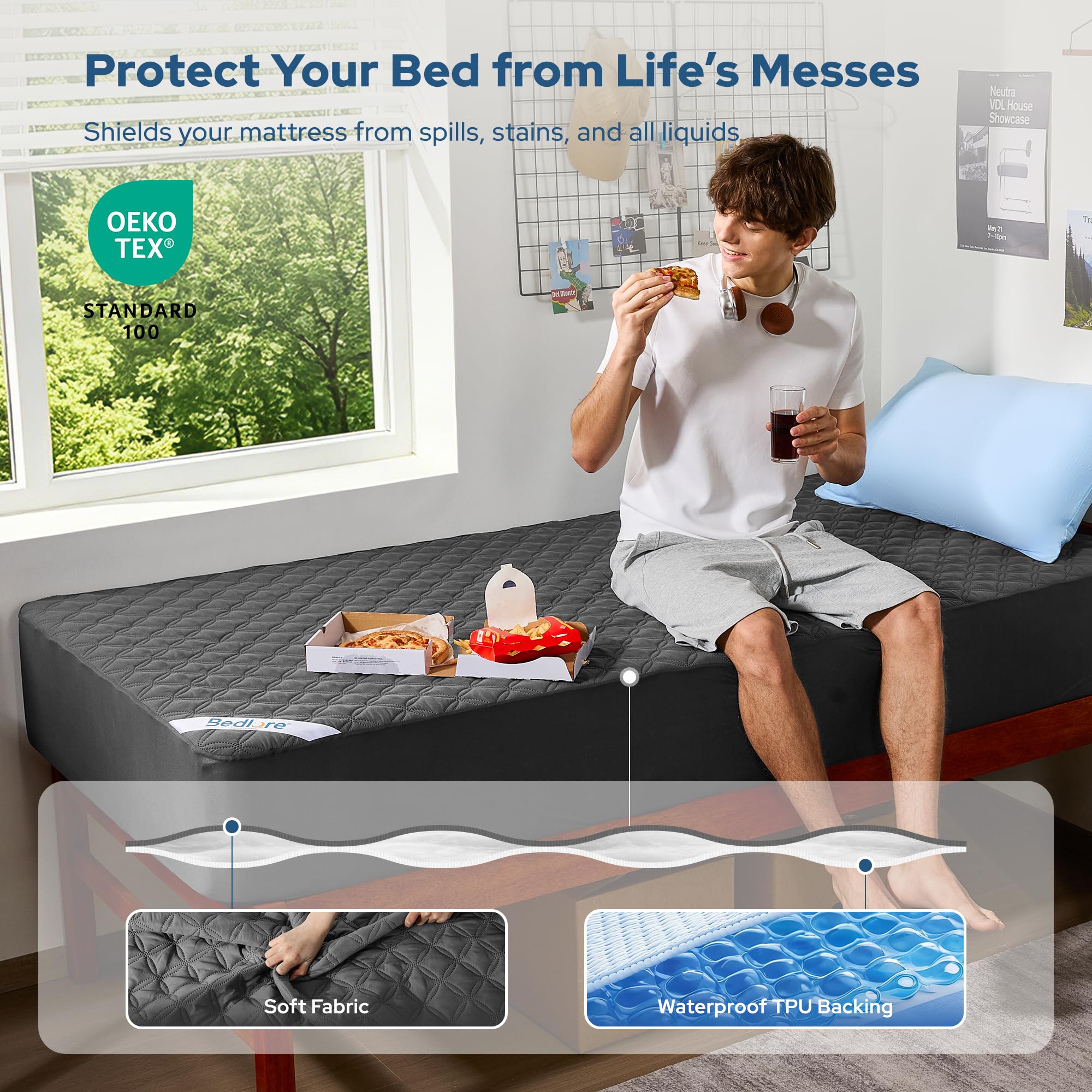 Waterproof Twin XL Mattress Protector
