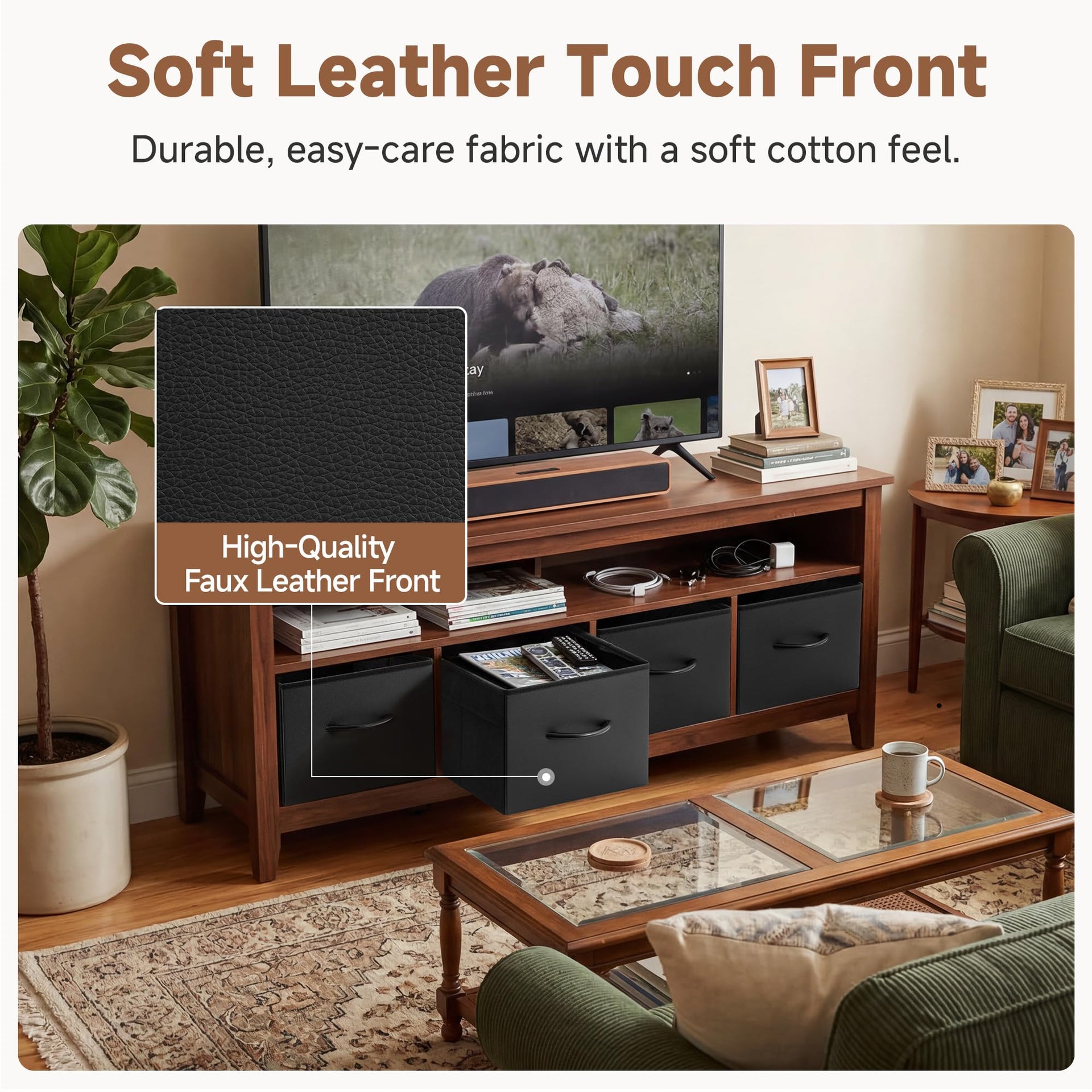 Black Storage Bins (4 Count)