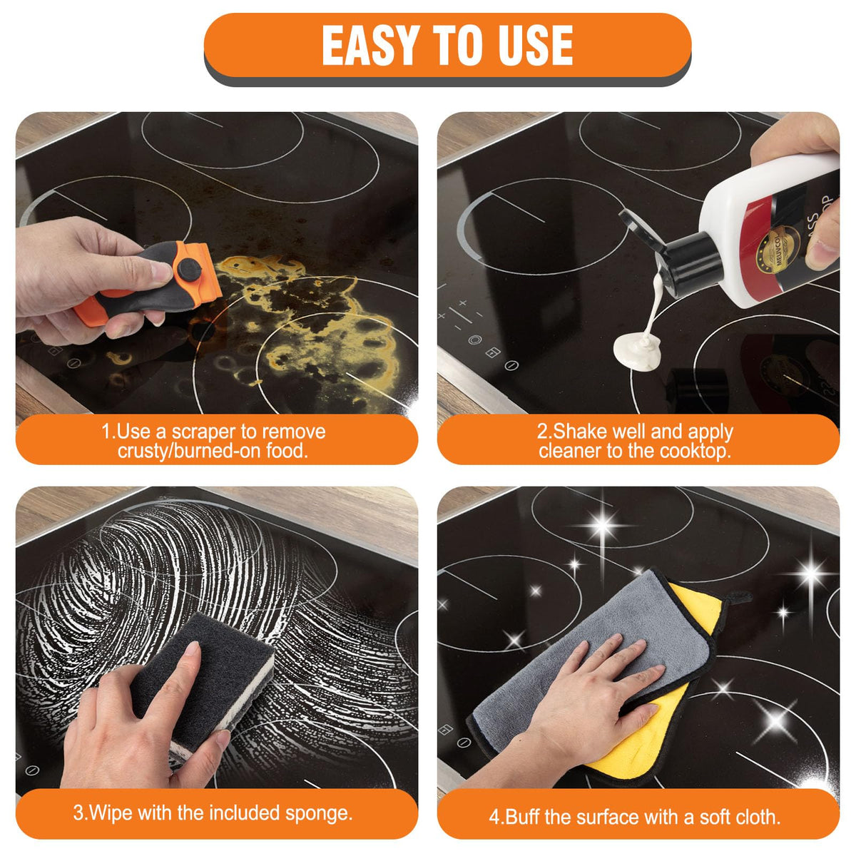 Glass Stove Top Cleaner Kit (12 Fl Oz)