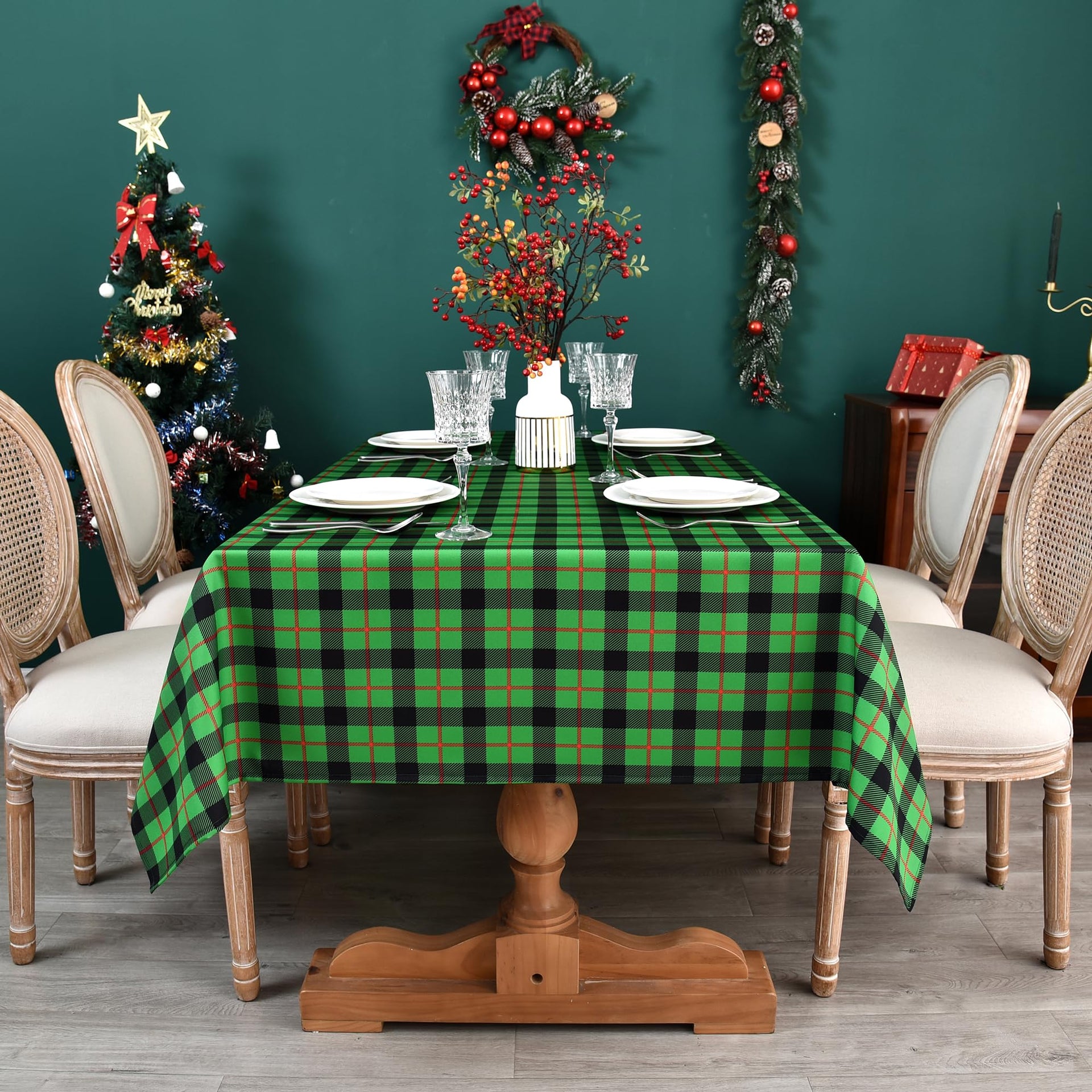 Classic Gingham Buffalo Tablecloth Fabric