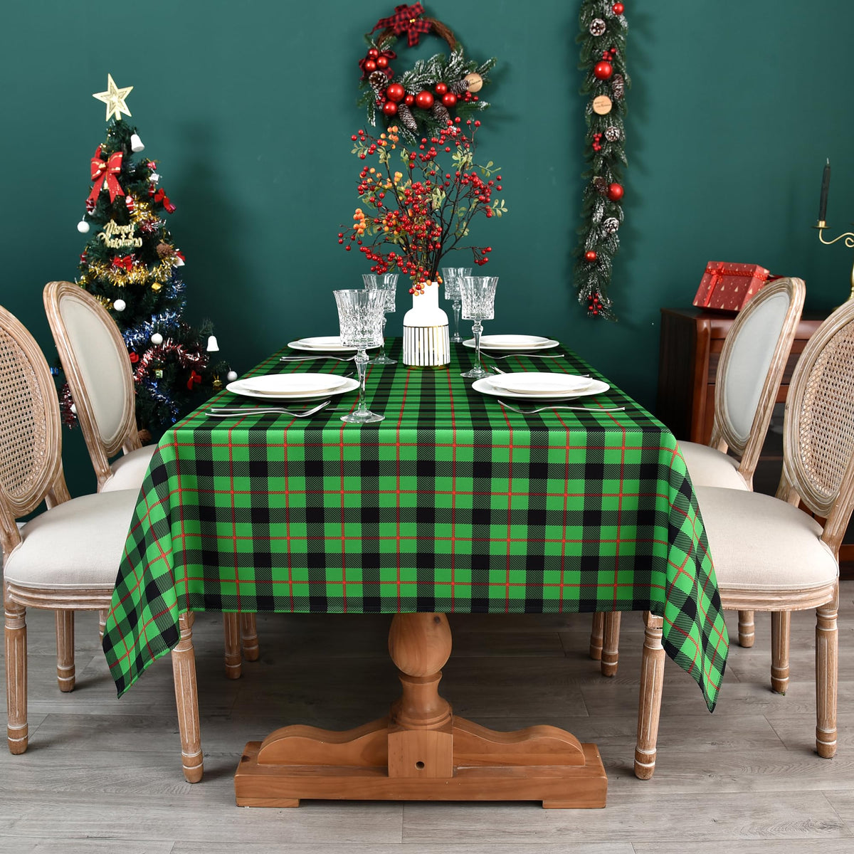 Classic Gingham Buffalo Tablecloth Fabric