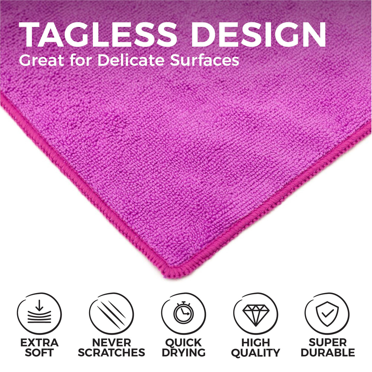 All Purpose Microfiber Terry Cleaning Towels (12 Count)