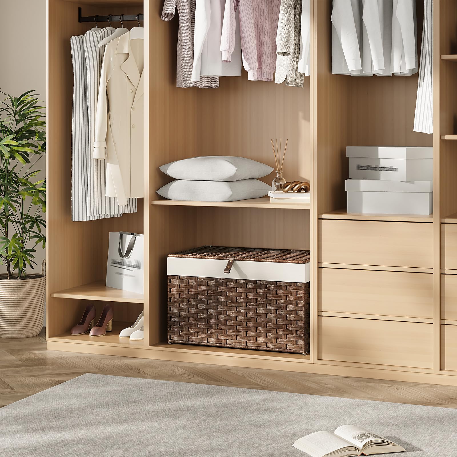 Storage Basket with Lid - ModHome Supplies