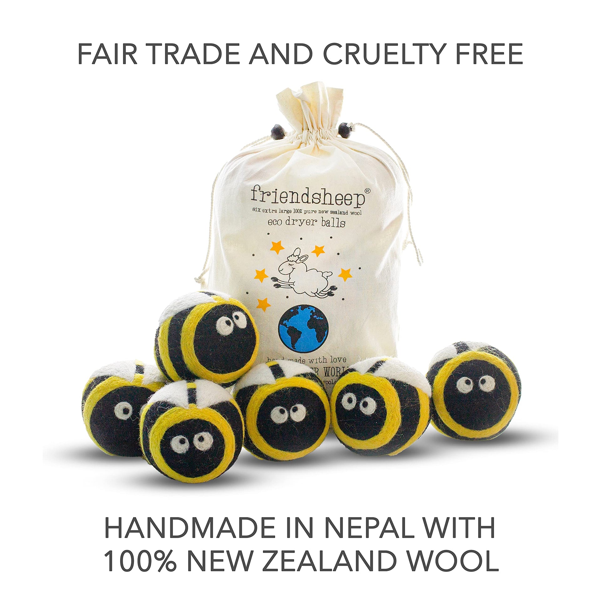 Wool Dryer Balls (6 Count)