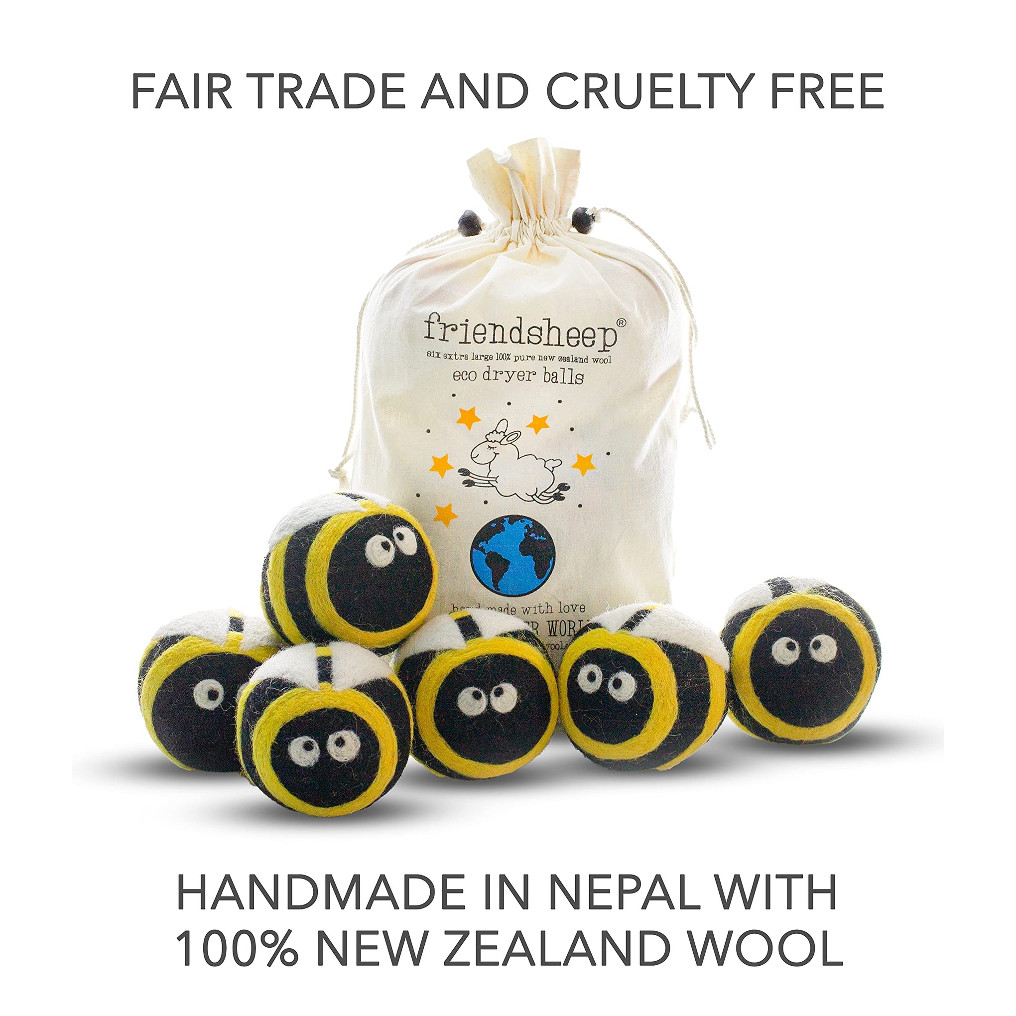 Wool Dryer Balls (6 Count)