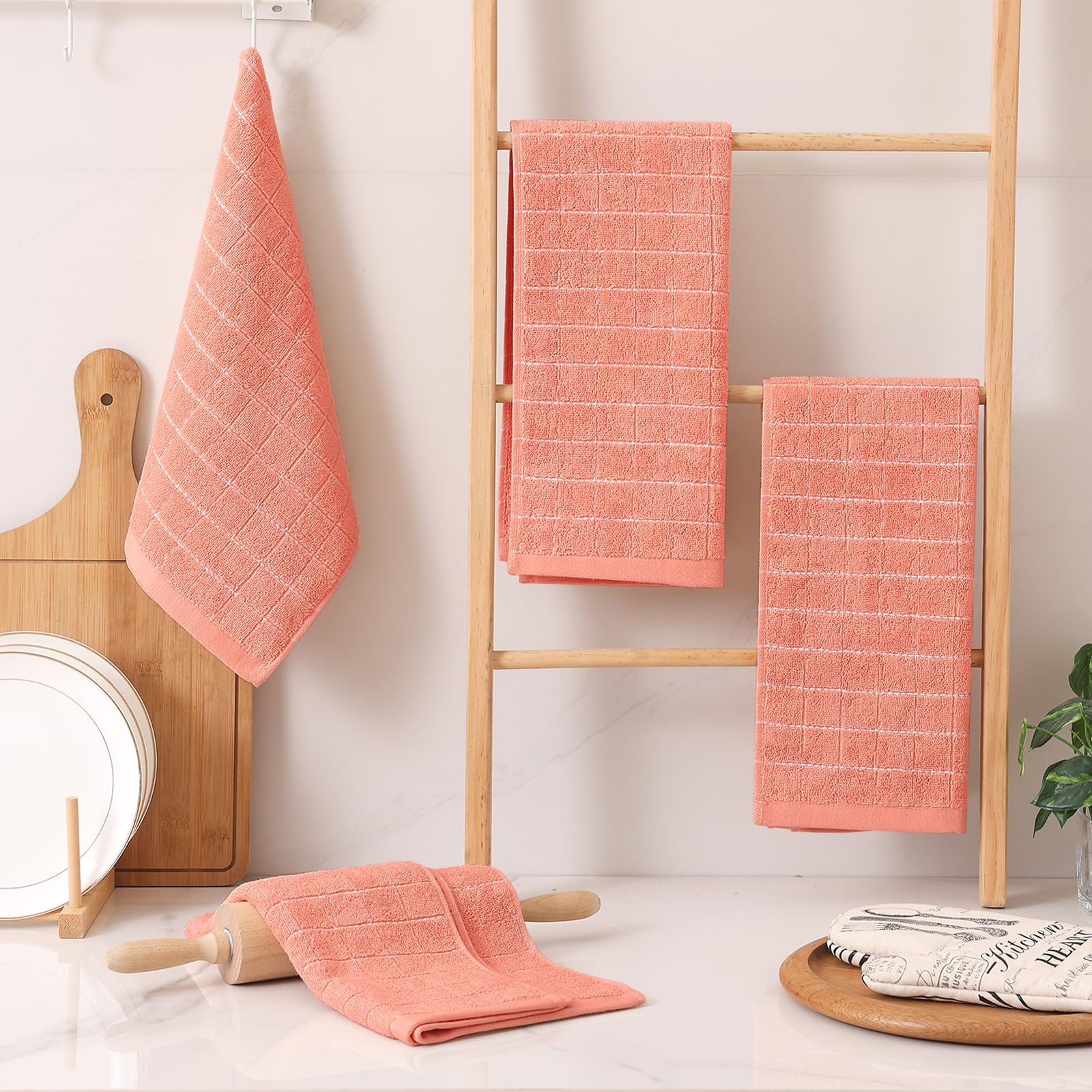 100% Cotton Terry Kitchen Towels (12 Count)