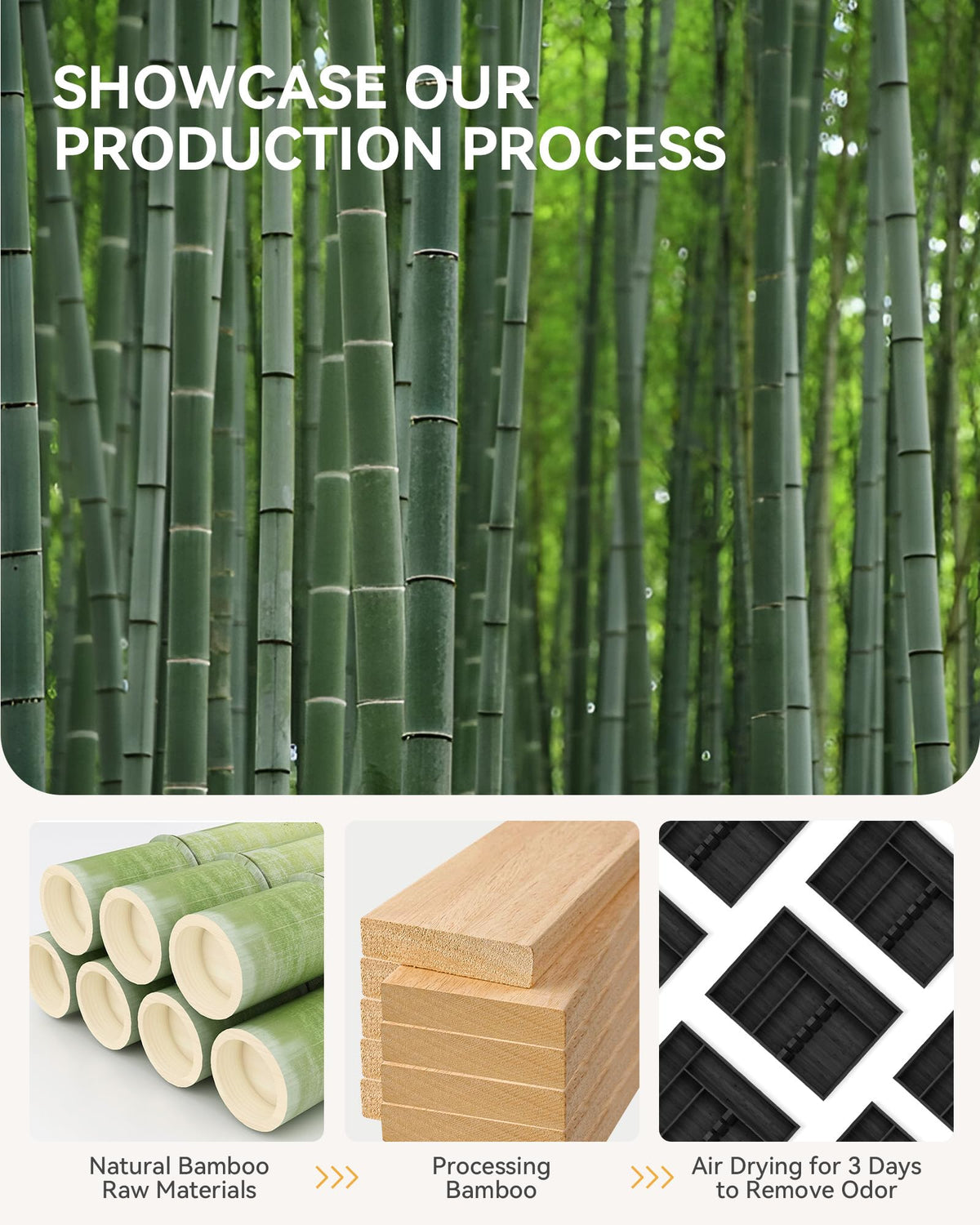 ofidra Bamboo Silverware Organizer