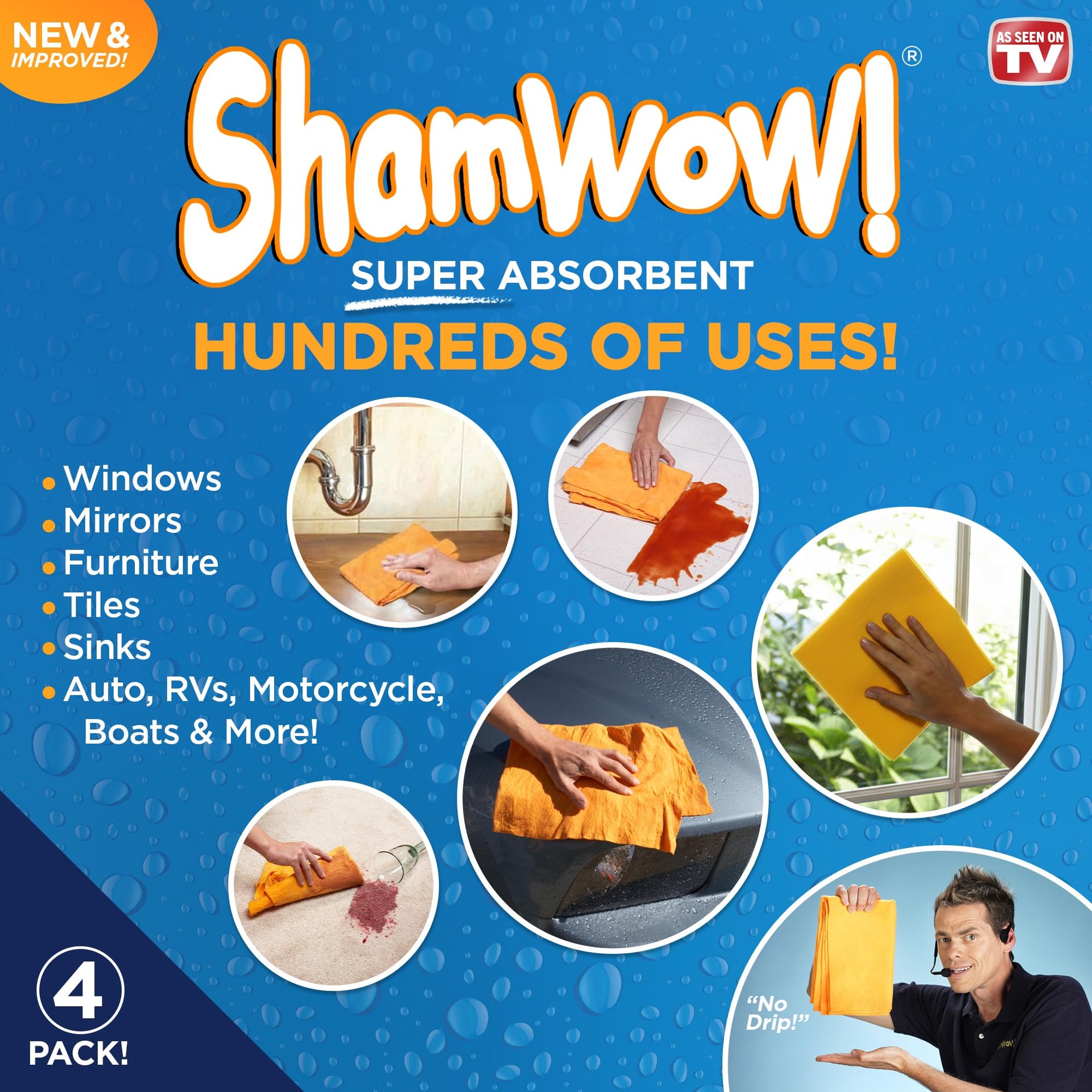 Shammy Cloth 4 (4 Count)