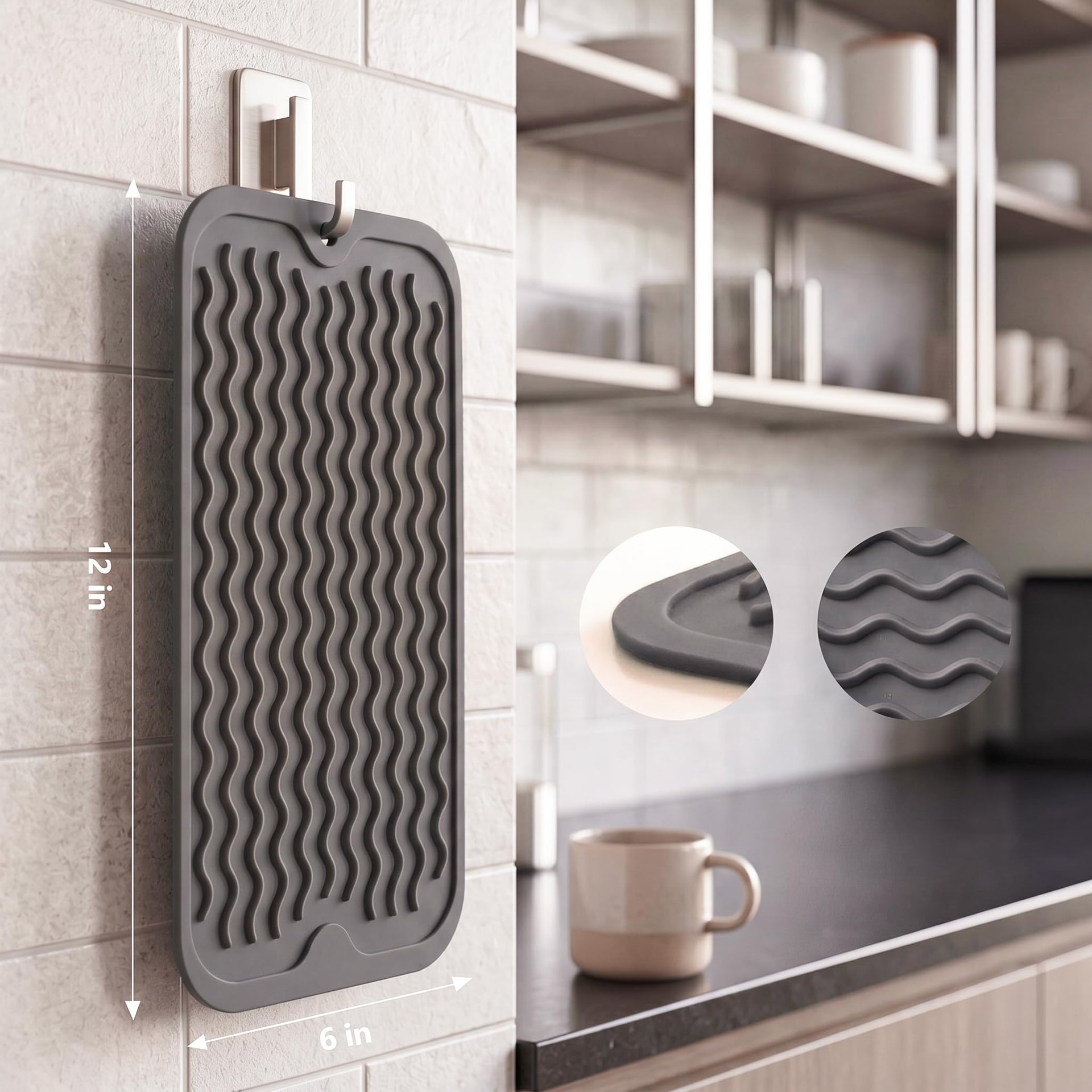Silicone Dish Drying Mat for Multiple Usage