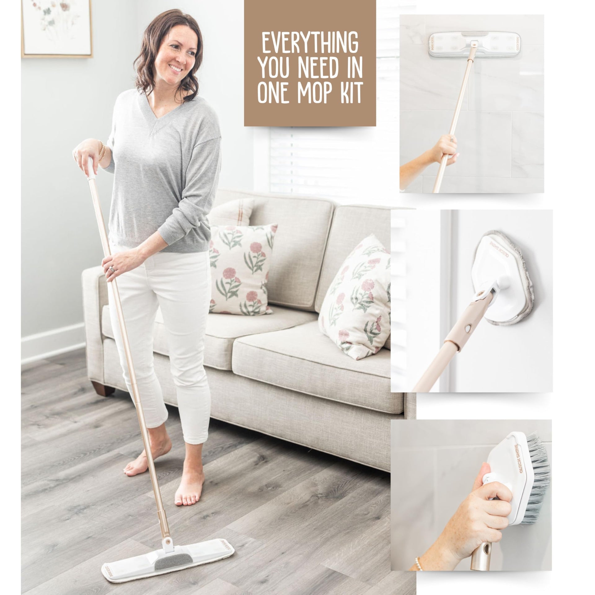Clean + Polish 11 Pc Interchangeable Mop Kit w