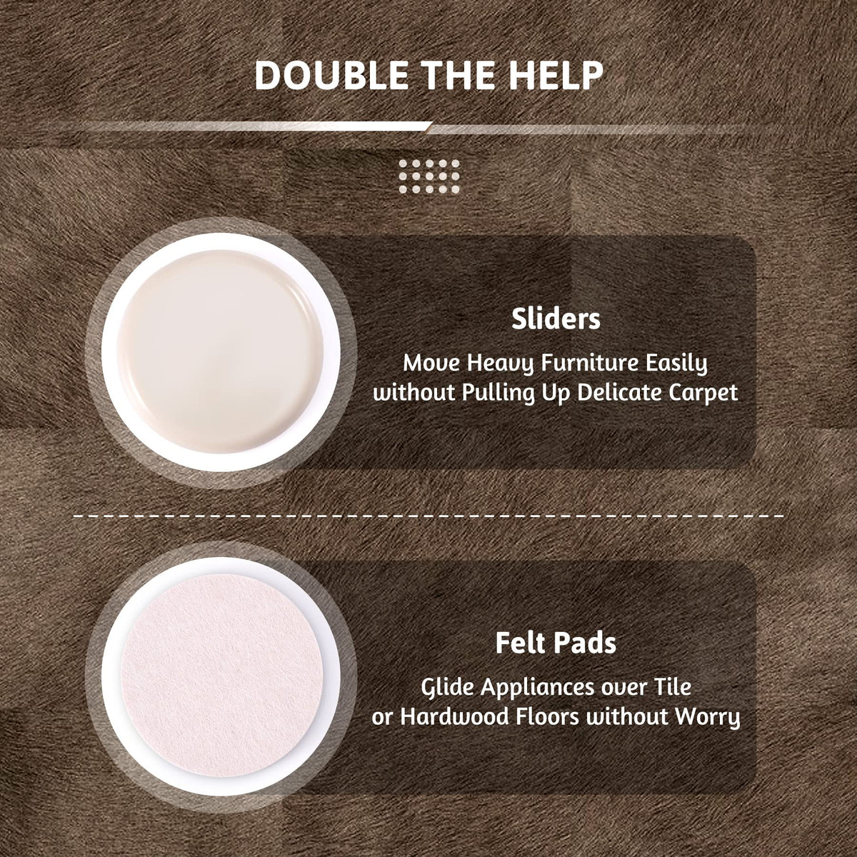 Felt Furniture Sliders (8 Count)