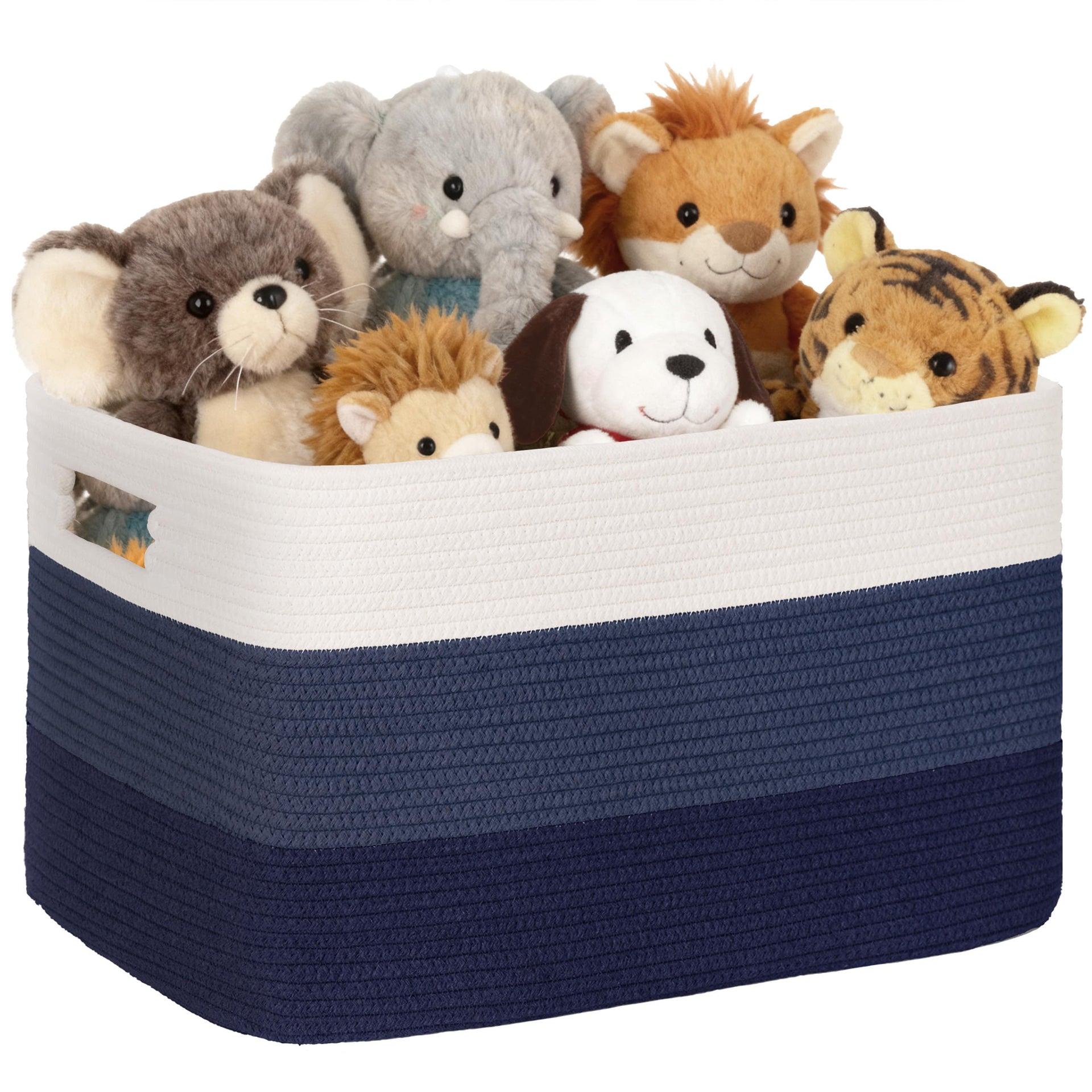 60L Woven Laundry Basket Hamper with Handles