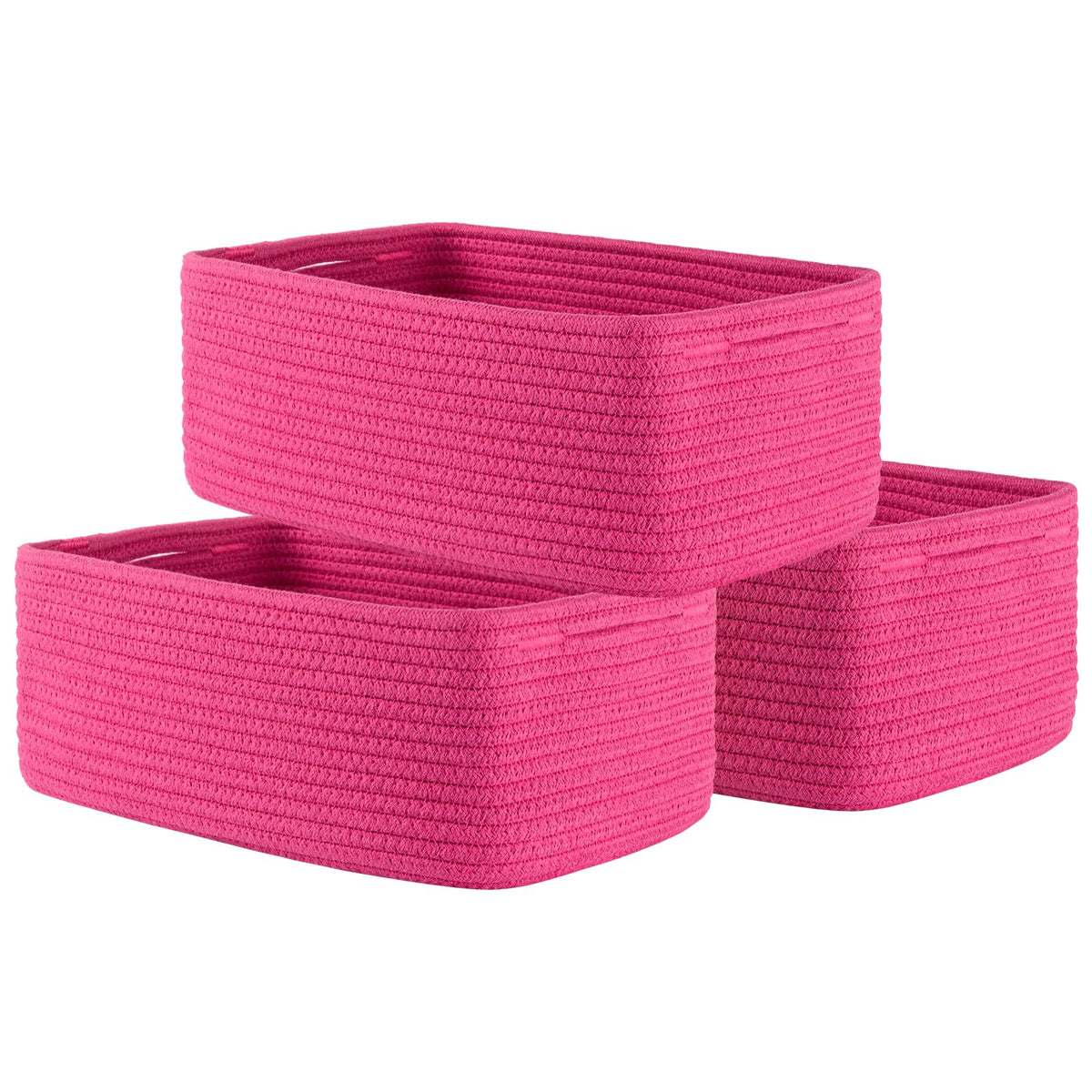 Small Woven Storage Basket for Organizing (3 Count)