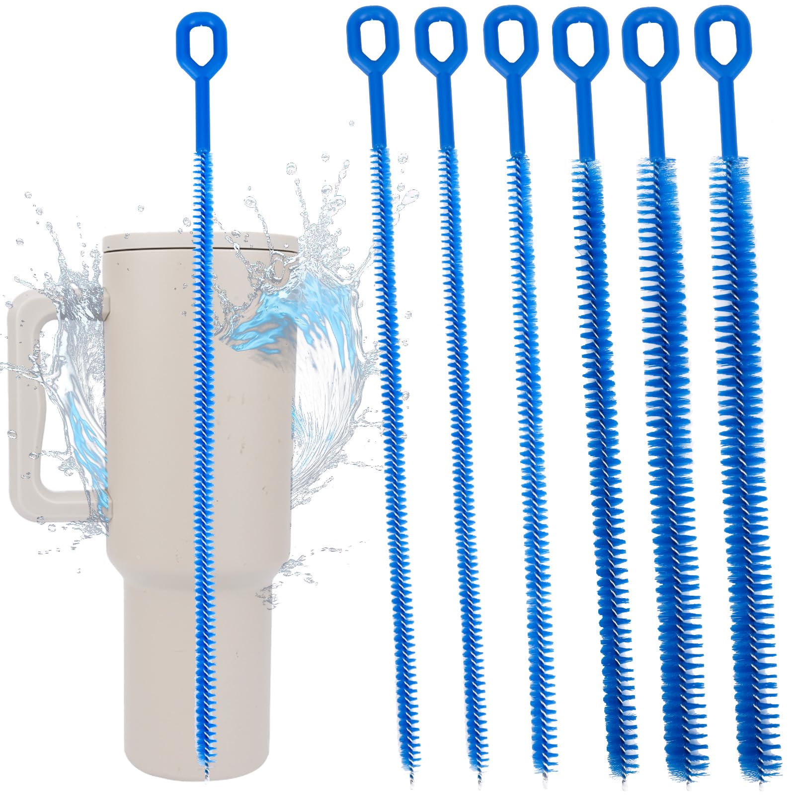 6pcs 12.4in Extra Long Straw Brushes for Stanley (6 Count)
