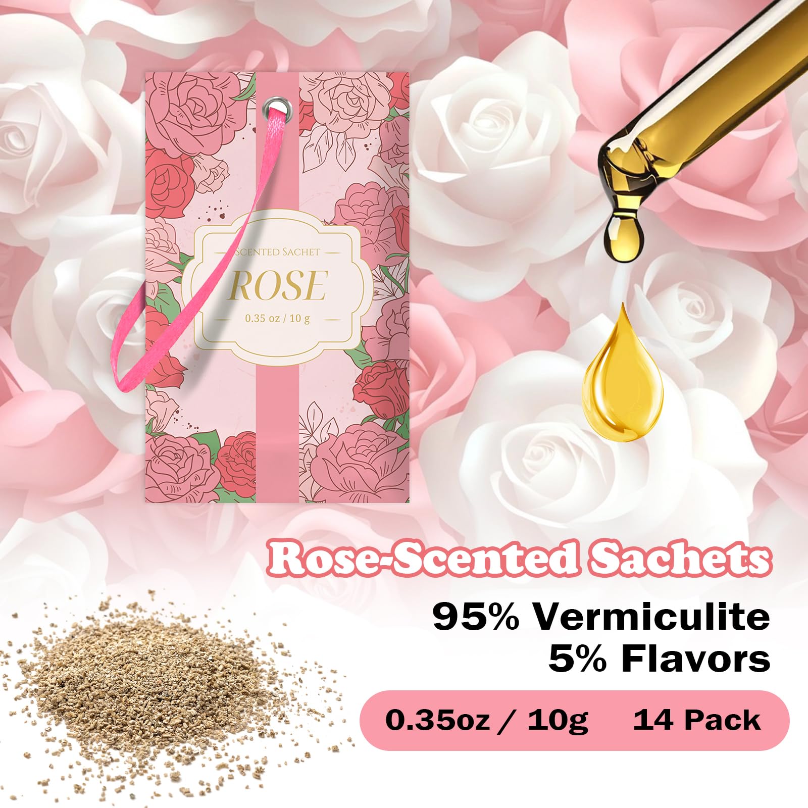 Scented Sachets for Drawer and Closet (14 Count)