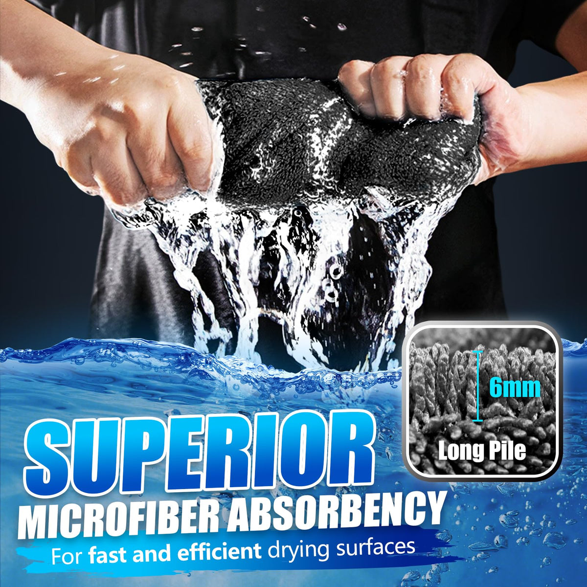 Microfiber Towels Cars Wash Drying Cleaning Cloth