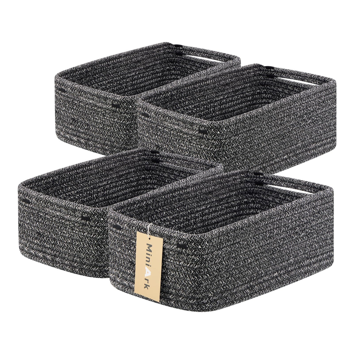 Small Storage Baskets for Organizing (4 Count)