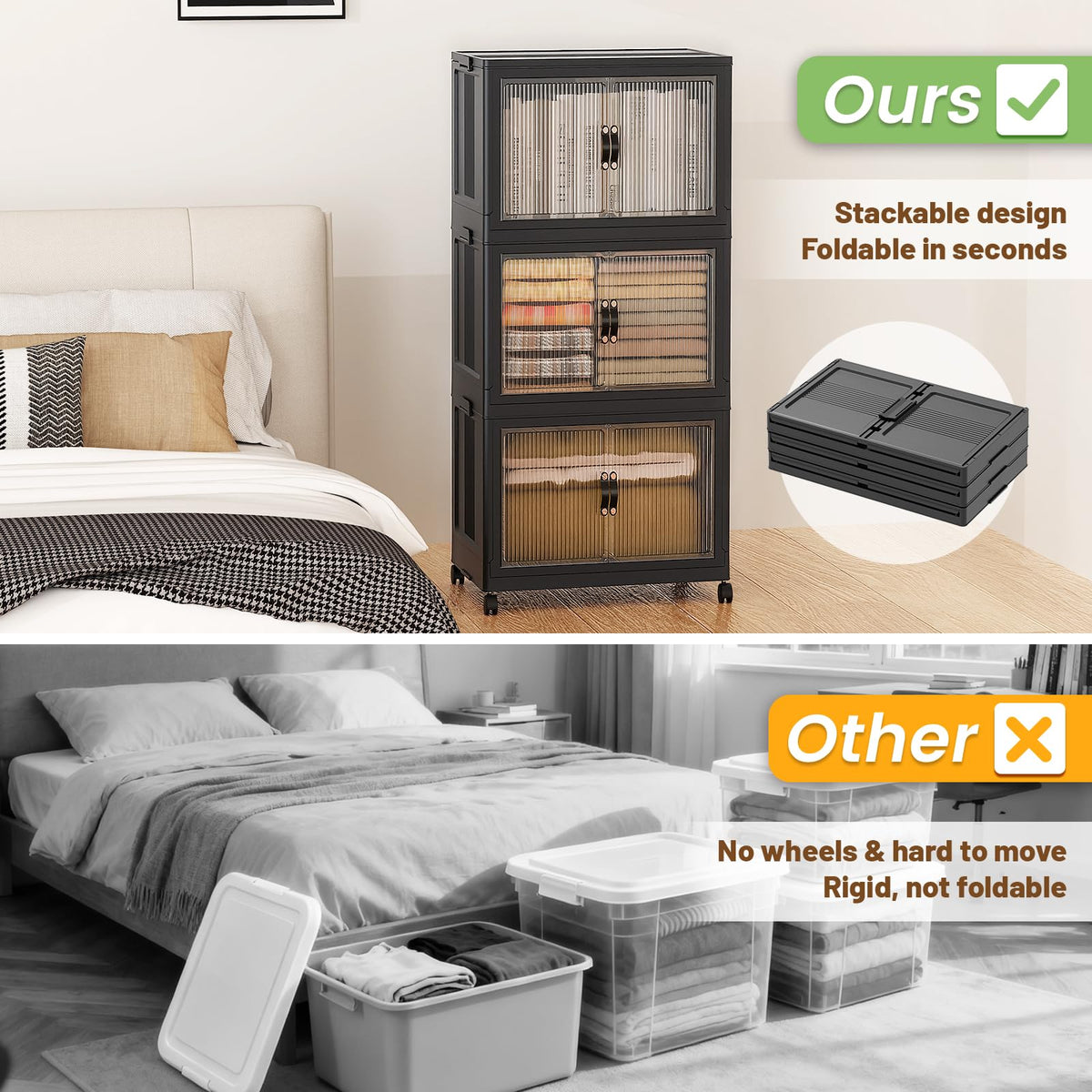 195Qt Stackable Storage Bins